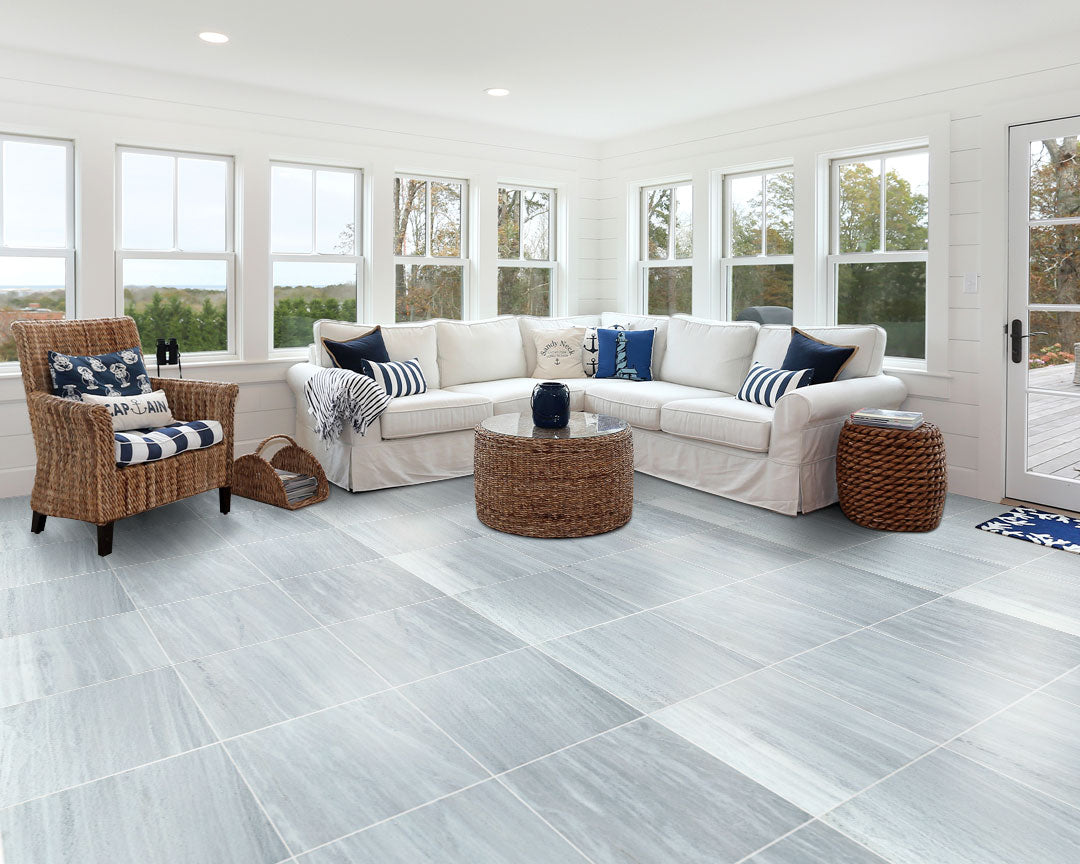 Solto White Marble Tiles Polished Floor and Wall Tile - Belair Collection