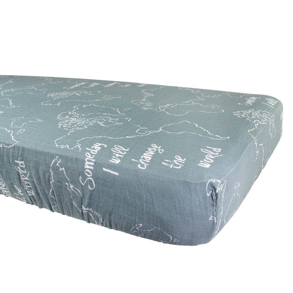 Someday Oh So Soft Muslin Crib Sheet Crib Sheet Bebe au Lait