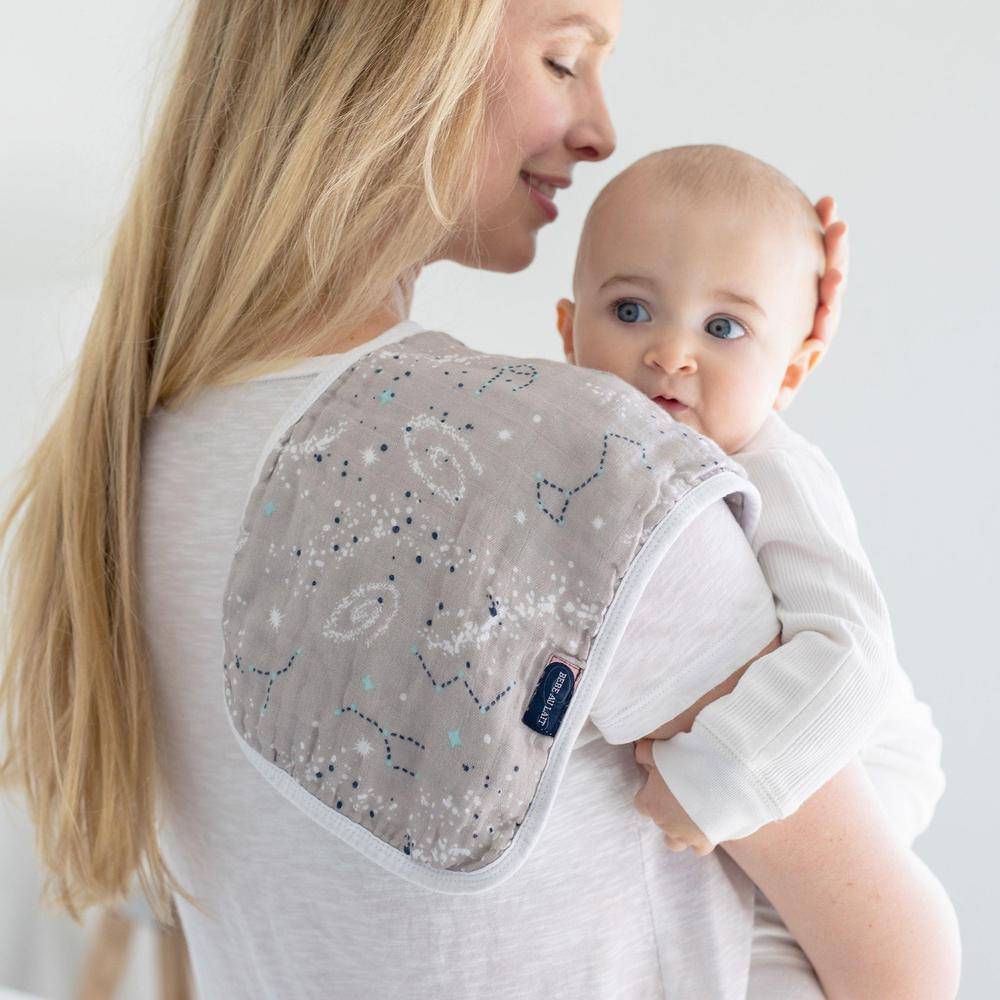 Space + Galaxy Oh So Soft Muslin Burp Cloths Burp Cloths Bebe au Lait