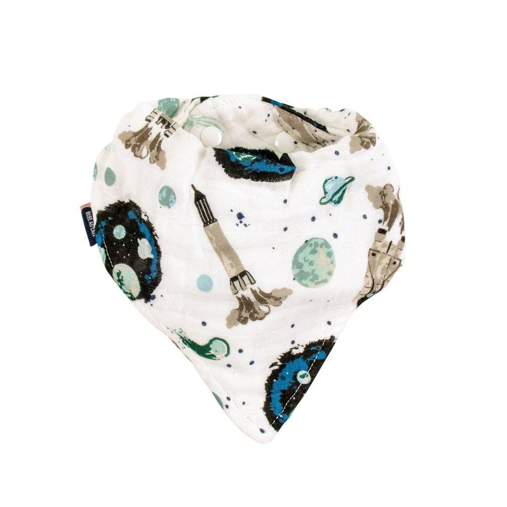 Space Oh So Soft Muslin Bandana Bib Bib Bebe au Lait