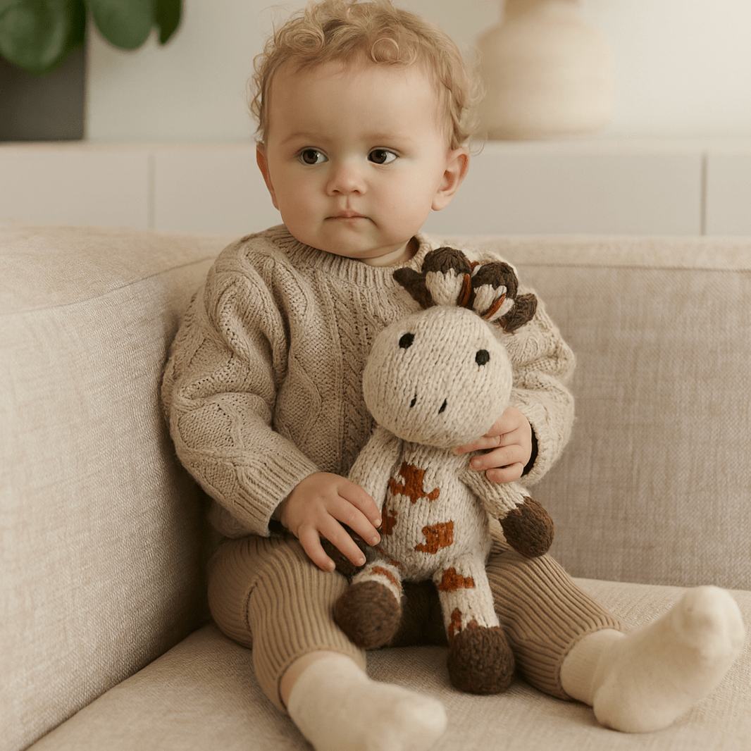 Wool Knit Buddy | Gerald the Giraffe