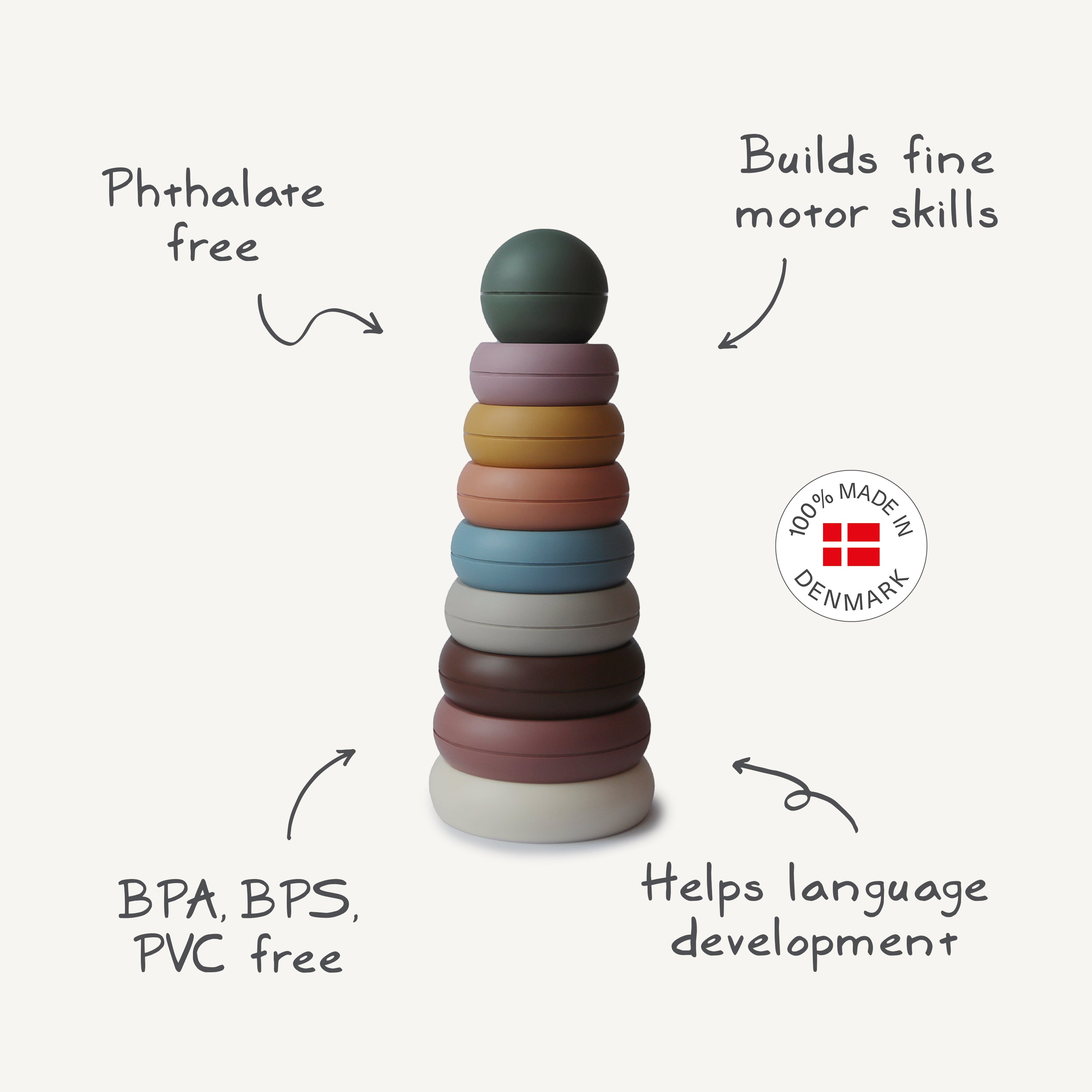 Stacking Rings Toy toys Mushie