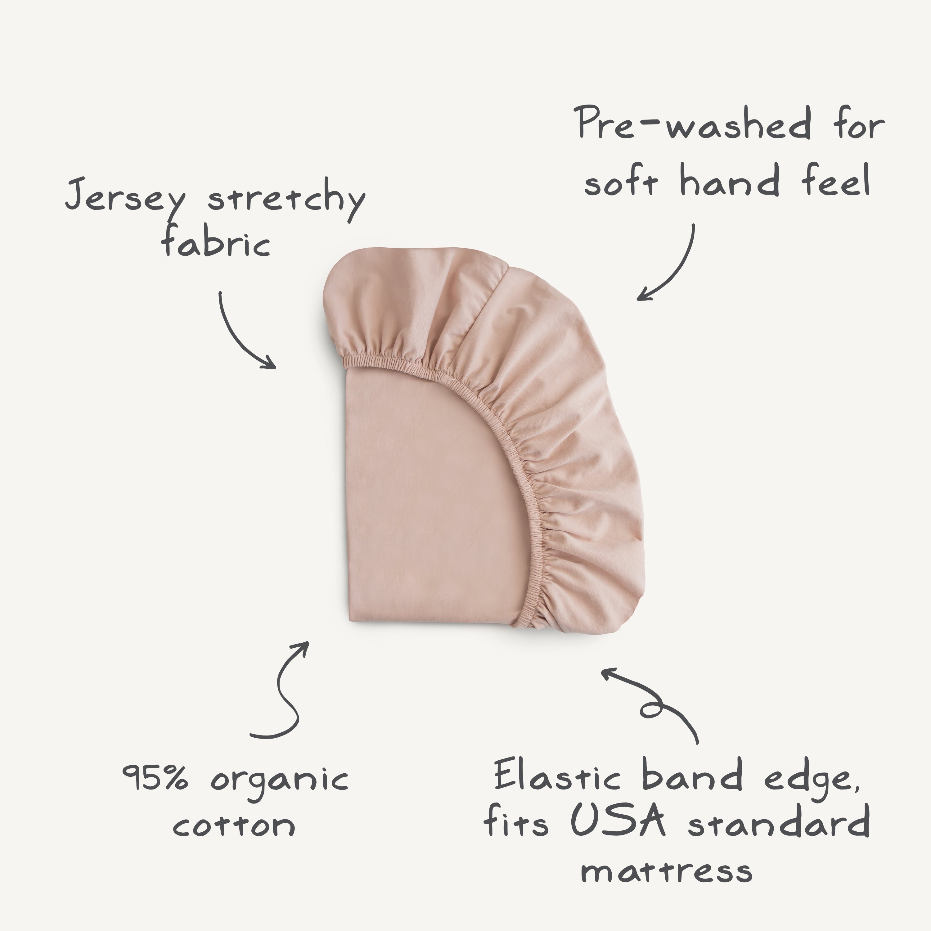 Stretchy Crib Sheet crib sheets Mushie