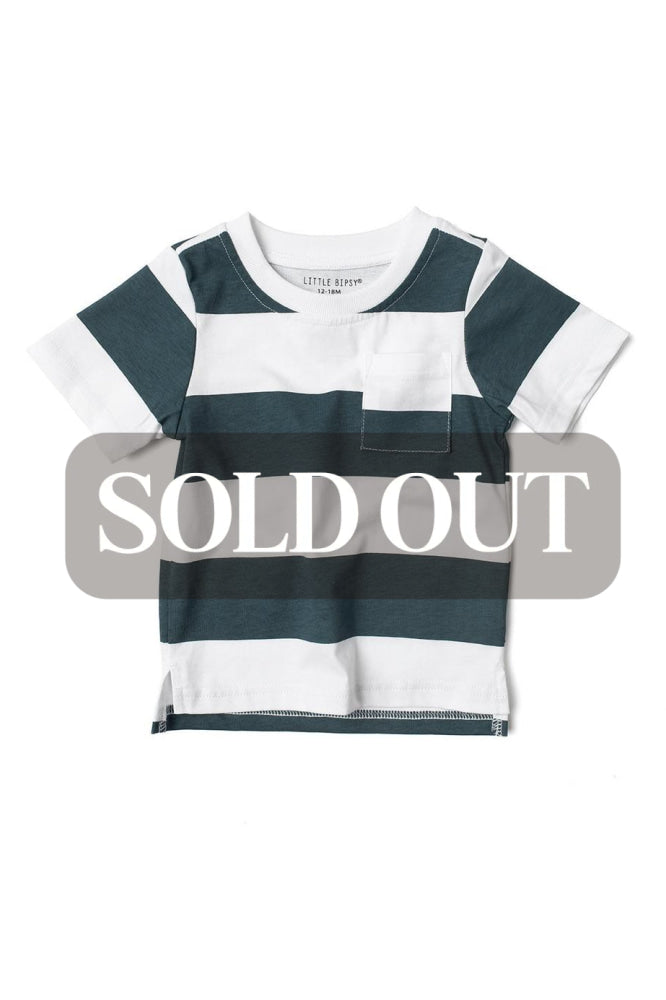 Striped Tee - Navy