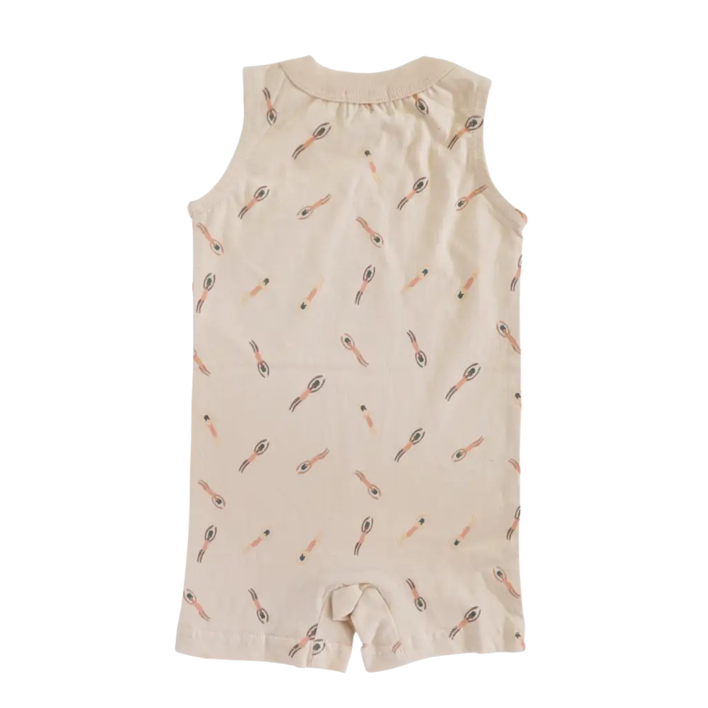 Beige Pocket Playsuit for the Ultimate Summer Vibe in Super Soft Cotton