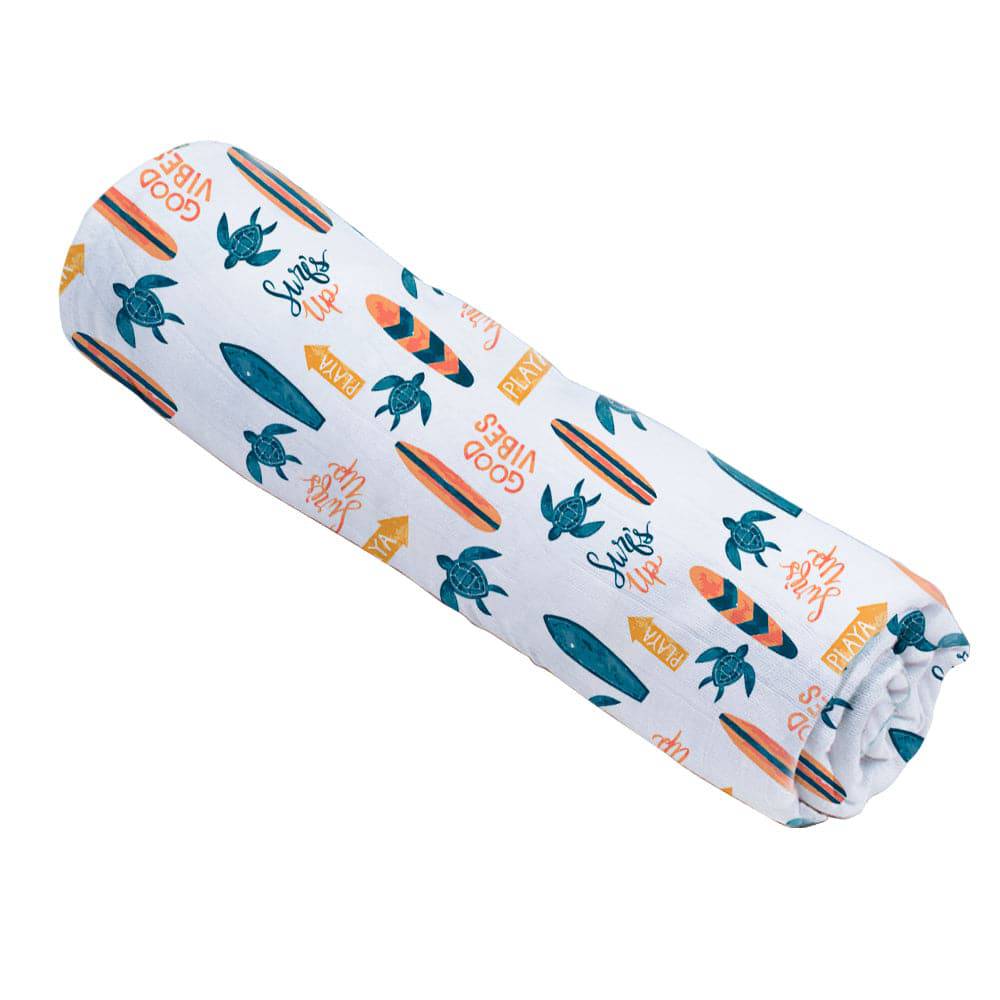 Muslin Swaddle Blanket Oh So Soft Surf Swaddle Blanket Bebe au Lait