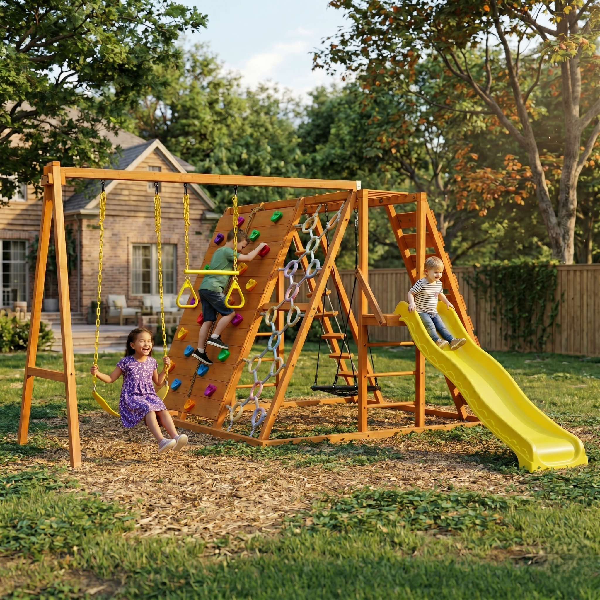 Sycamore | Outdoor Sensory Swing Set & Jungle Gym