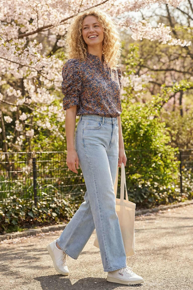 Sylvie Top - Floral-shadow