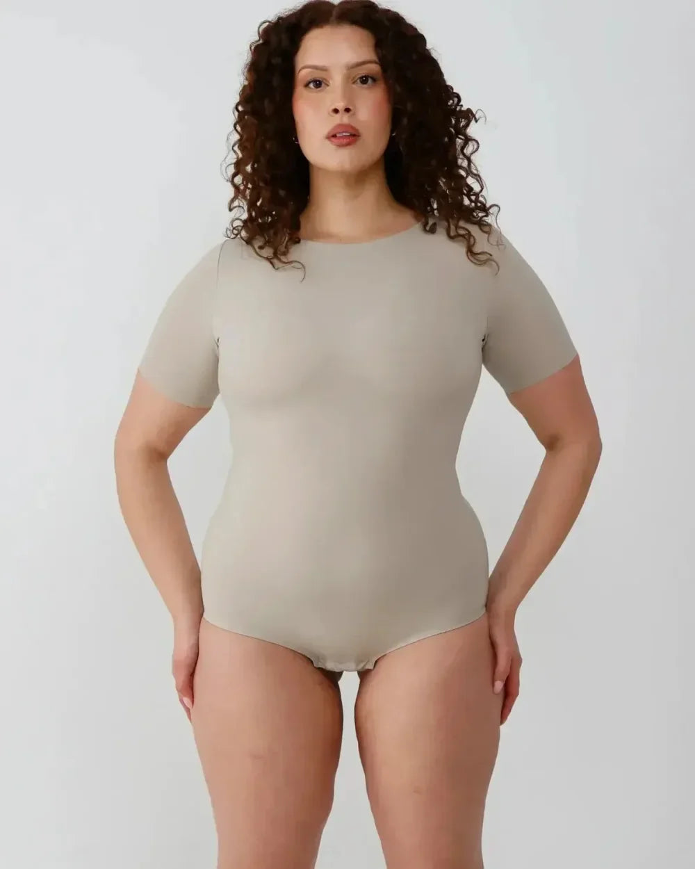 T-Shirt Bodysuit - Long - Dune - FINAL SALE