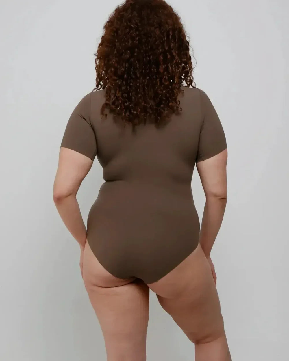 T-Shirt Bodysuit - Long - Mocha - FINAL SALE