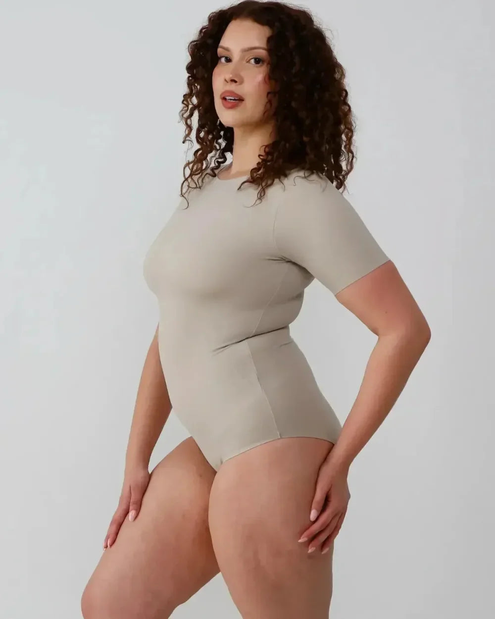 T-Shirt Bodysuit - Standard - Dune - FINAL SALE