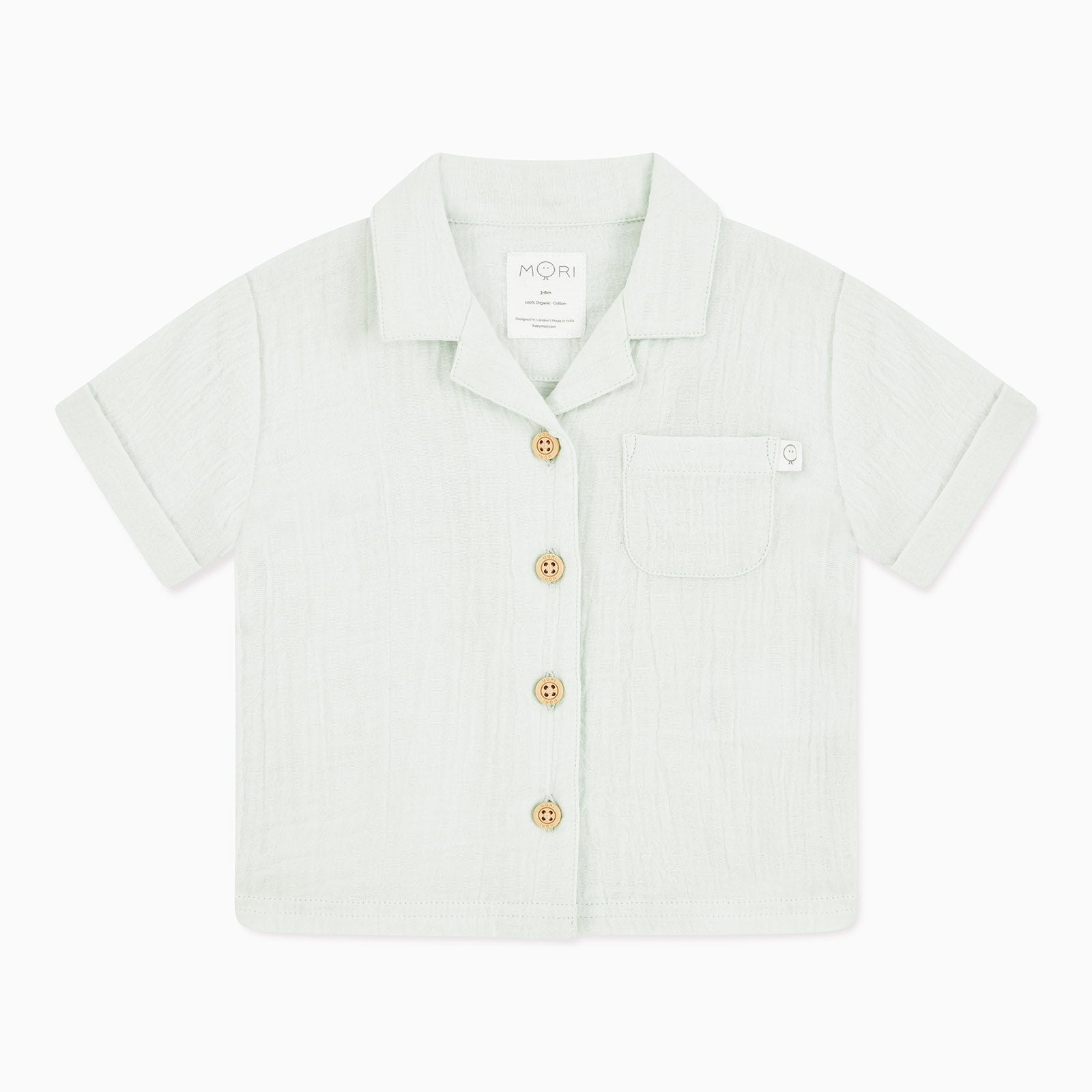 Muslin Short Sleeve Shirt - Green