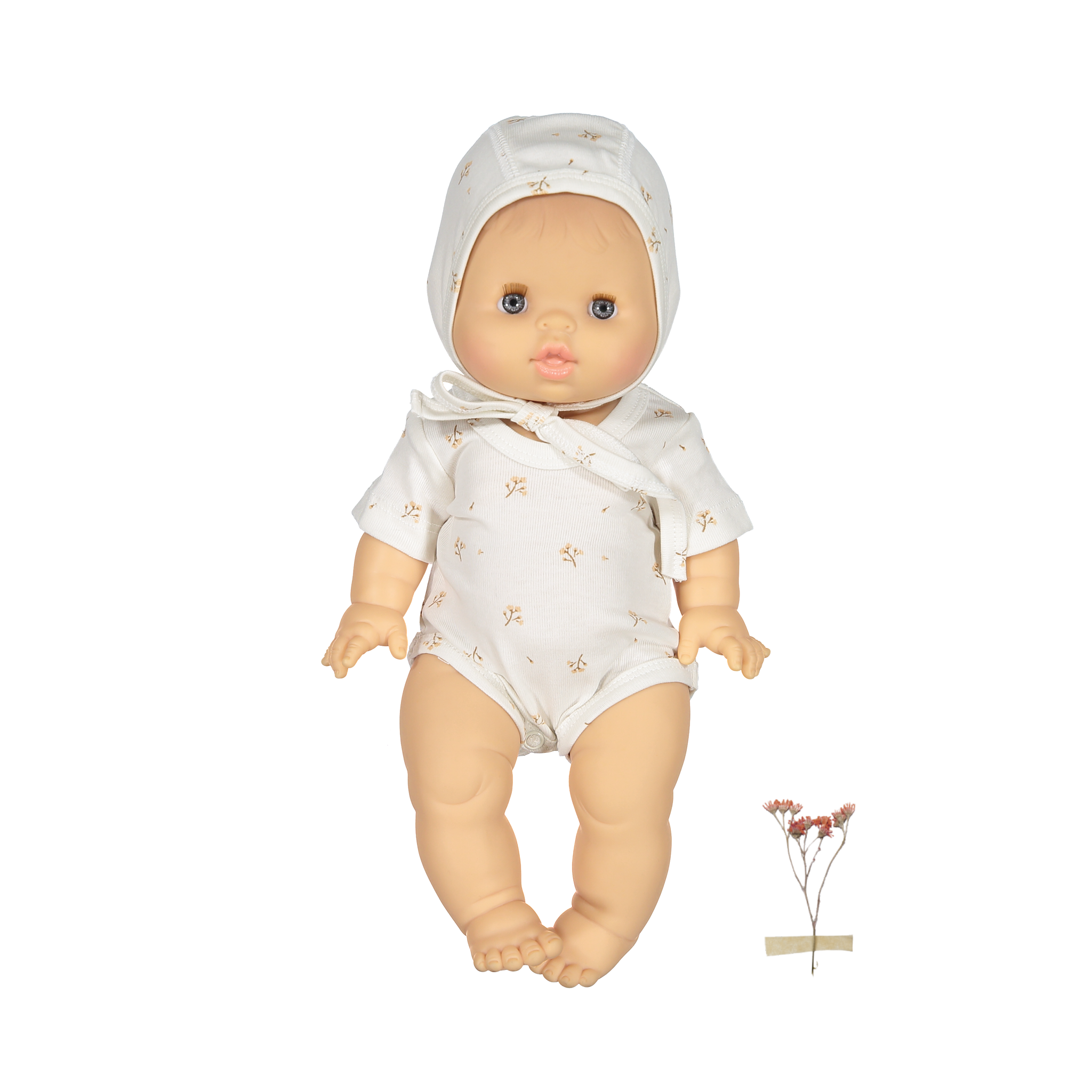 The Printed Doll Clothes - Tan Blossom