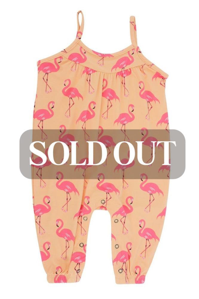 Tank Pant Romper - Flamingo Peach