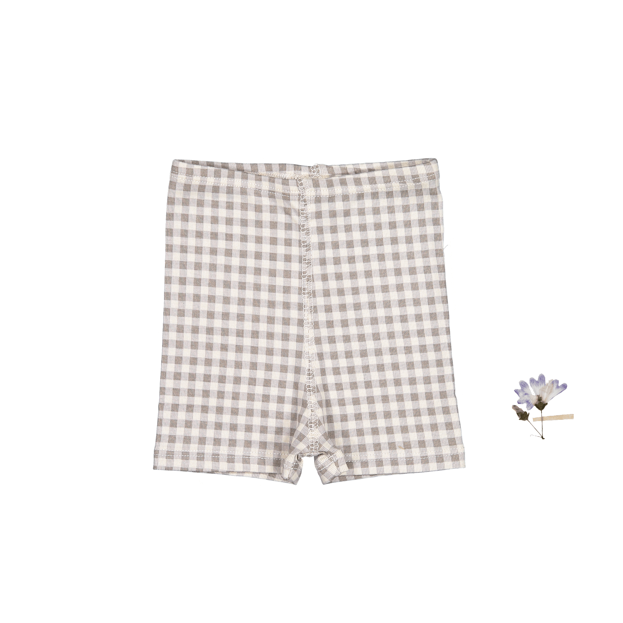 The Printed Short - Taupe Gingham
