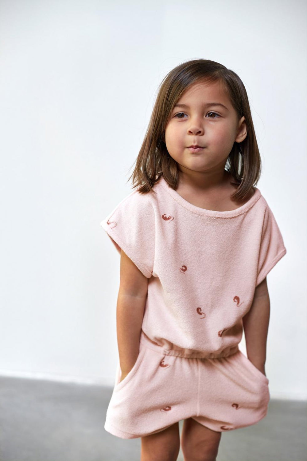 Terry Romper - Pink