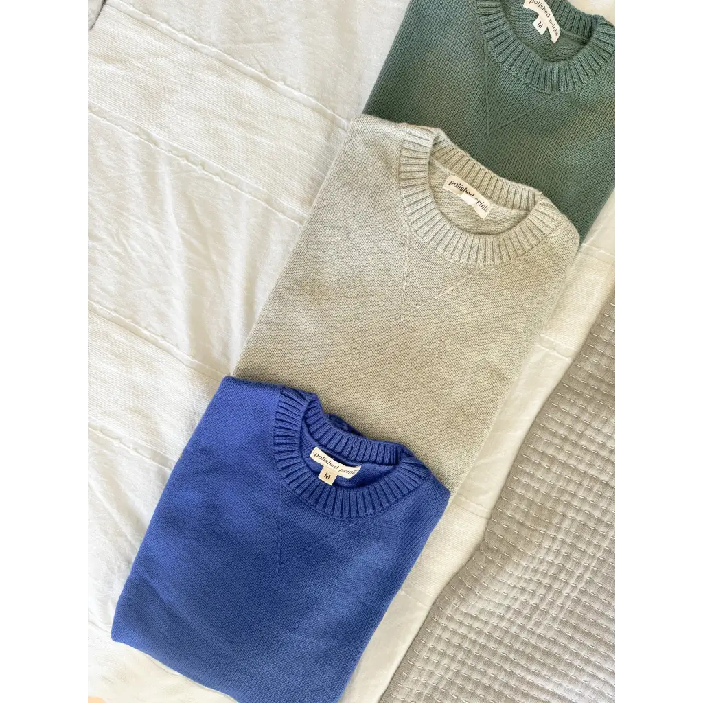 Margo Crew Neck Sweater in Royal Blue
