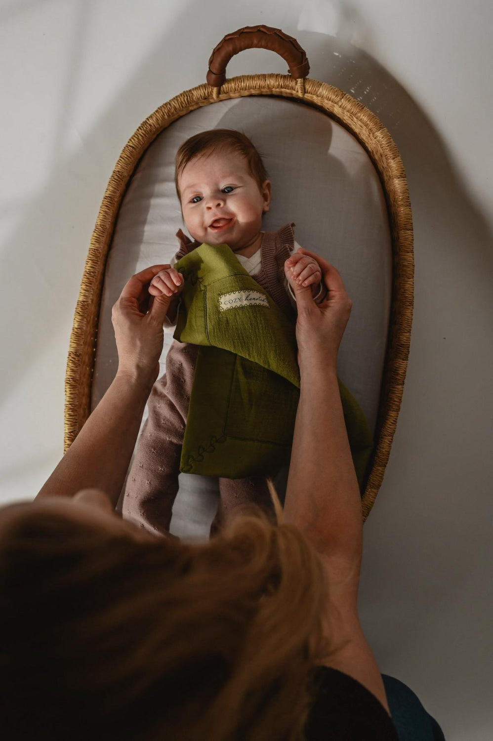 The Mini Cozy Lovey – Organic Baby Security Blanket Set - Green