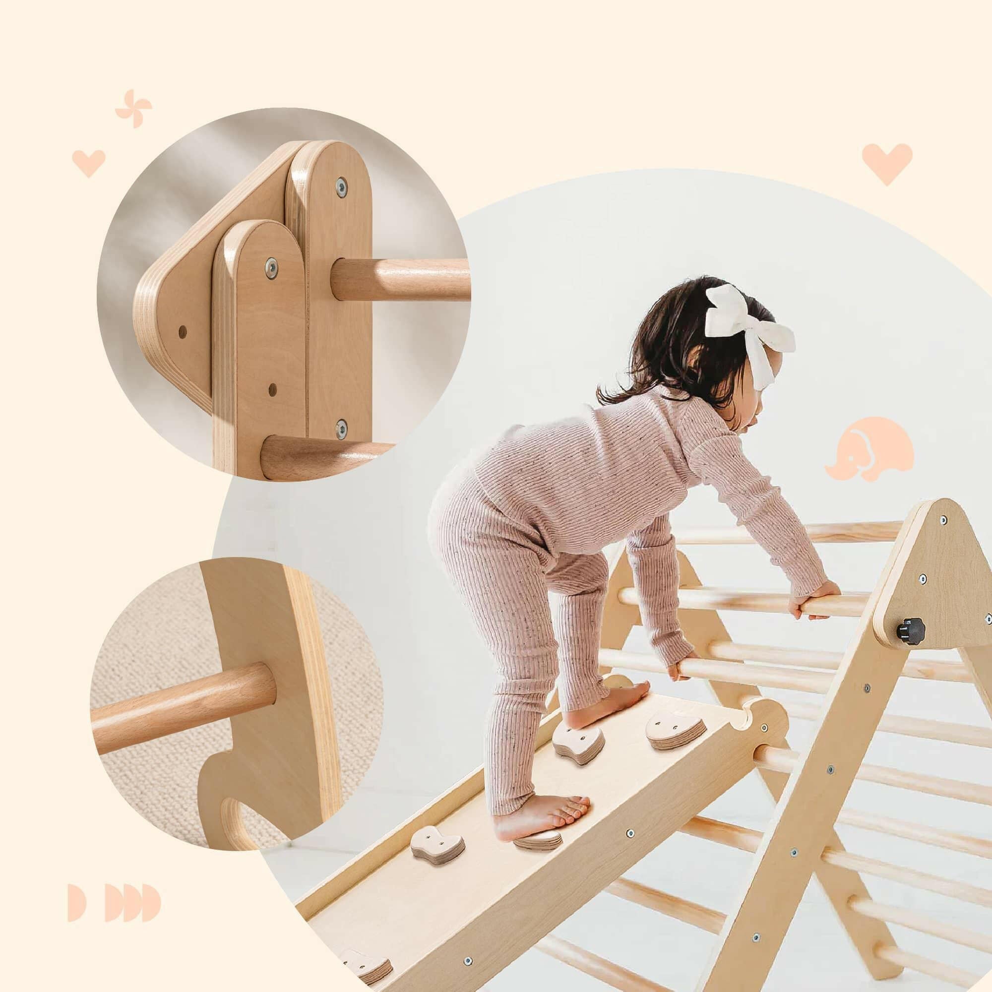 Tiny Land® 5-in-1 Montessori climbing set climbing set Tiny Land