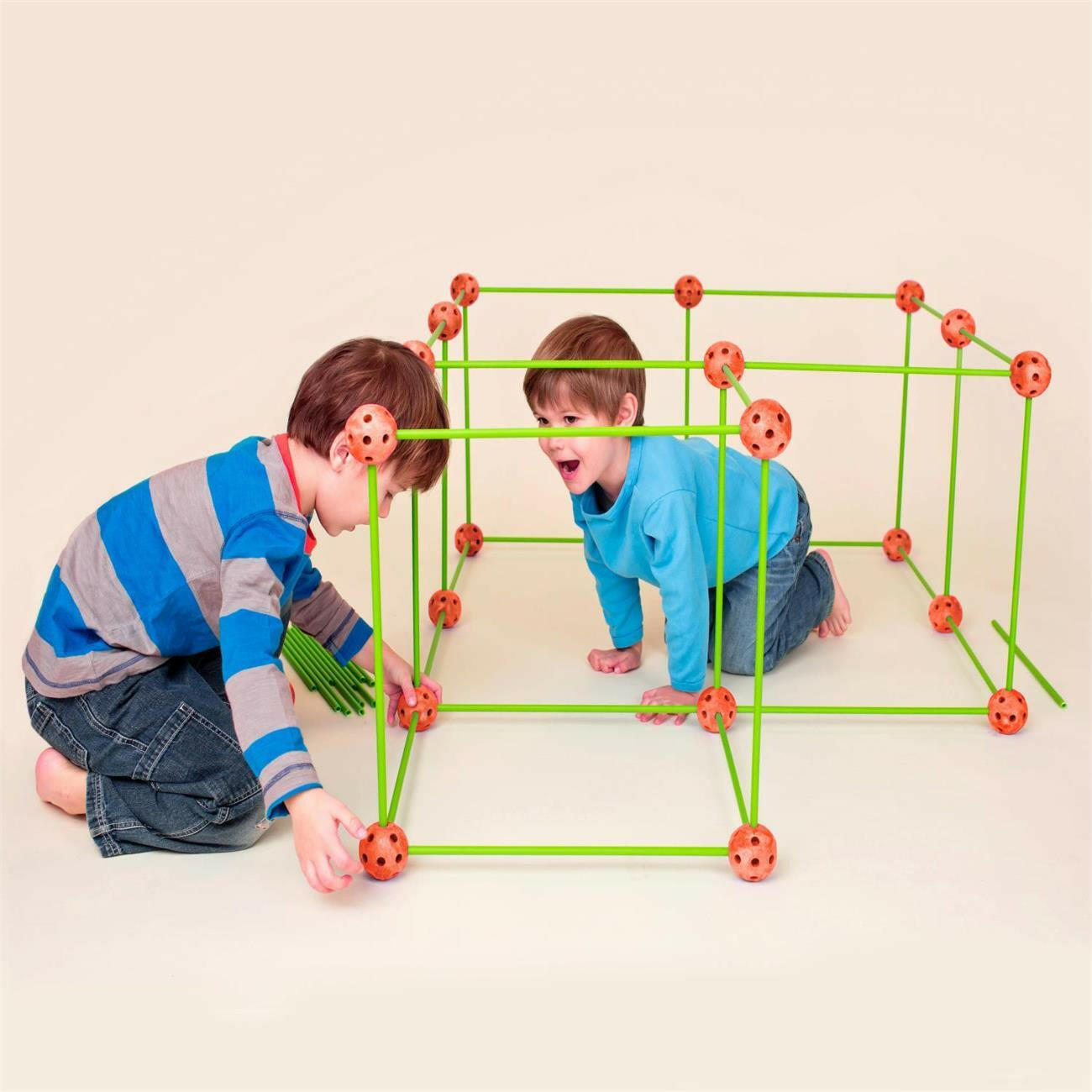 Tiny Land® Creative Fort Building Kit with 130 pcs Toy Tiny Land