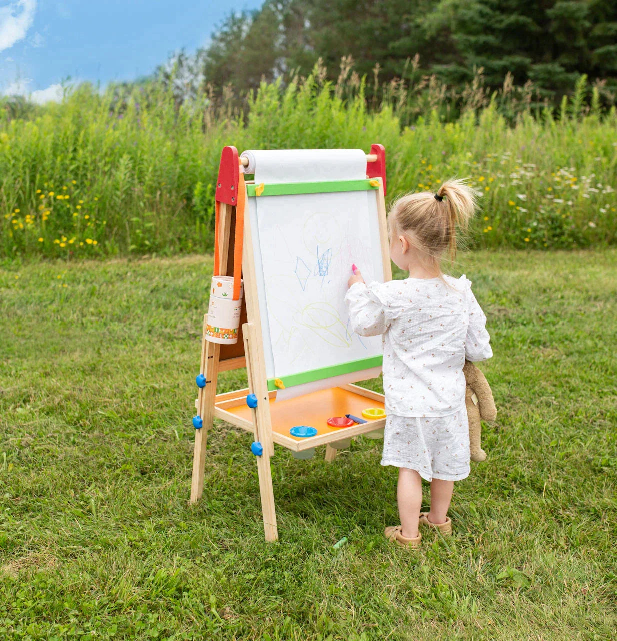 Tiny Land® Double-Sided Easel for Kids Toy Drawing Tablets Tiny Land