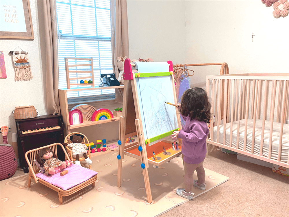 Tiny Land® Double-Sided Easel for Kids Toy Drawing Tablets Tiny Land
