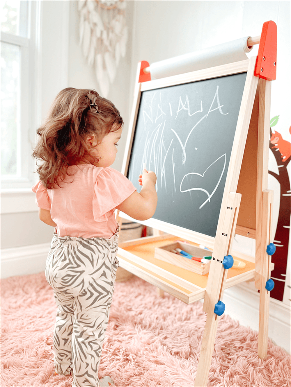Tiny Land® Double-Sided Easel for Kids Toy Drawing Tablets Tiny Land