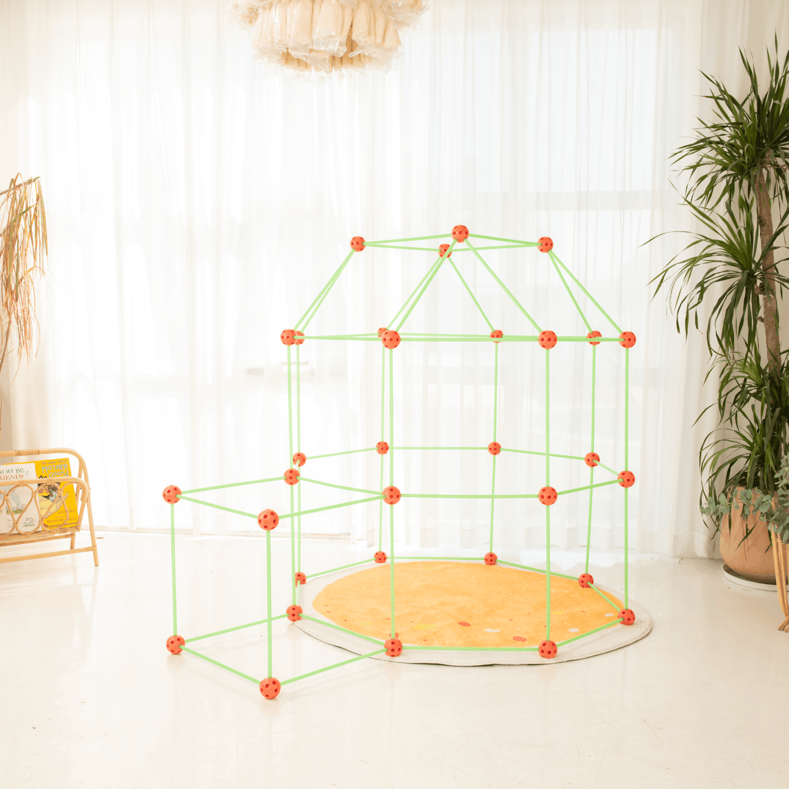 Tiny Land® Glow in The Dark Kids Fort With 130 pcs Toy Tiny Land