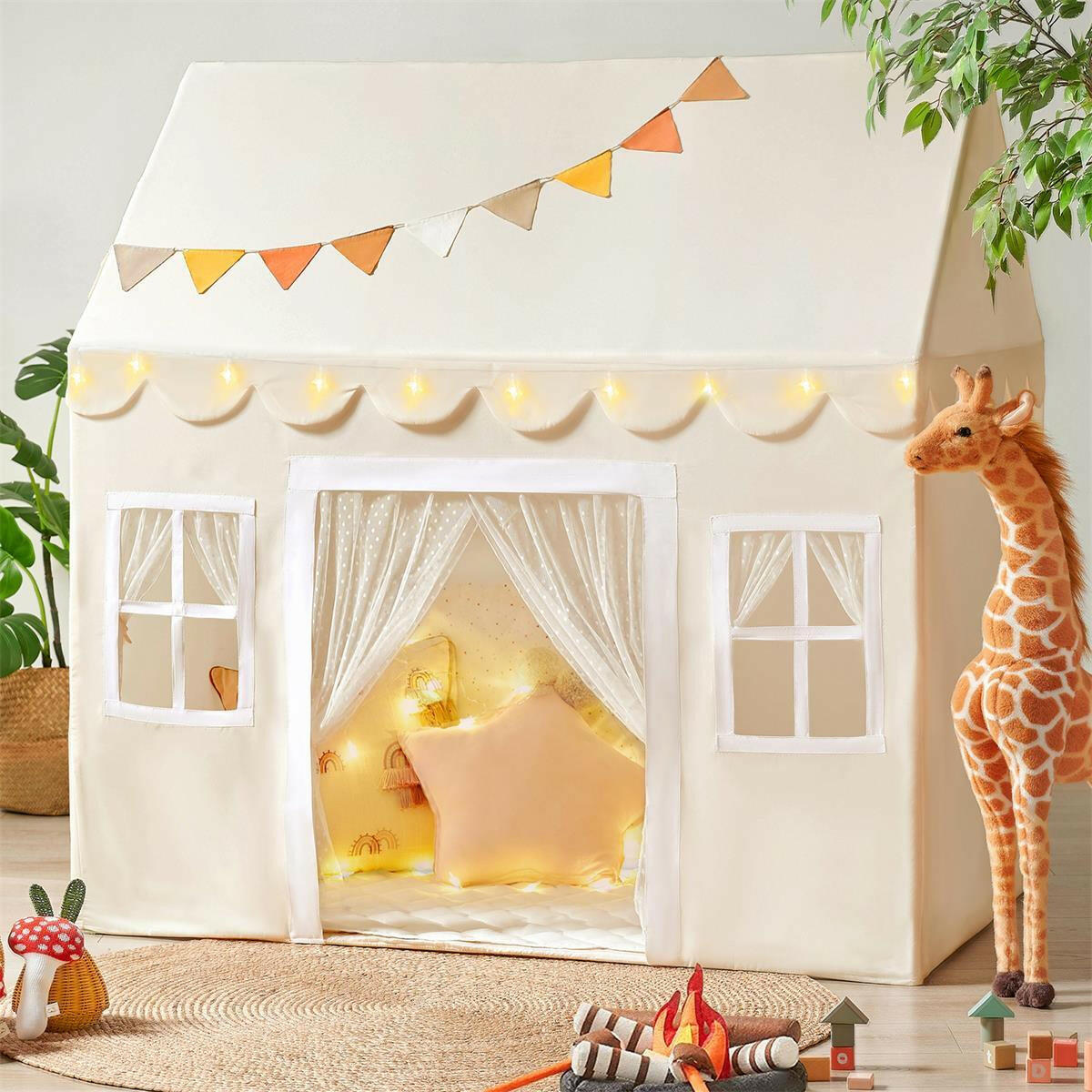 Tiny Land® Natural Cream Playhouse Play Tents & Tunnels Tiny Land