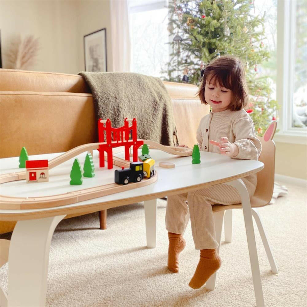 Tiny Land® Wooden Train Set for Children 39 Pcs Toy Tiny Land