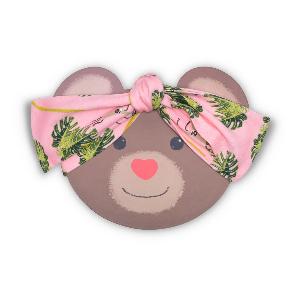 Lala Curio Headband - Dancing Palms Pink