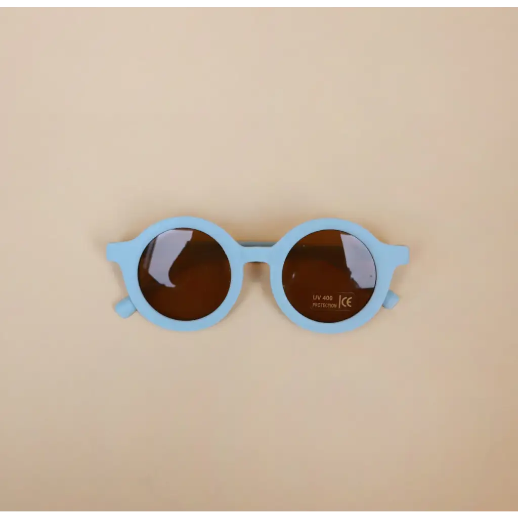 Round Retro Sunglasses for Kids | Light Pink