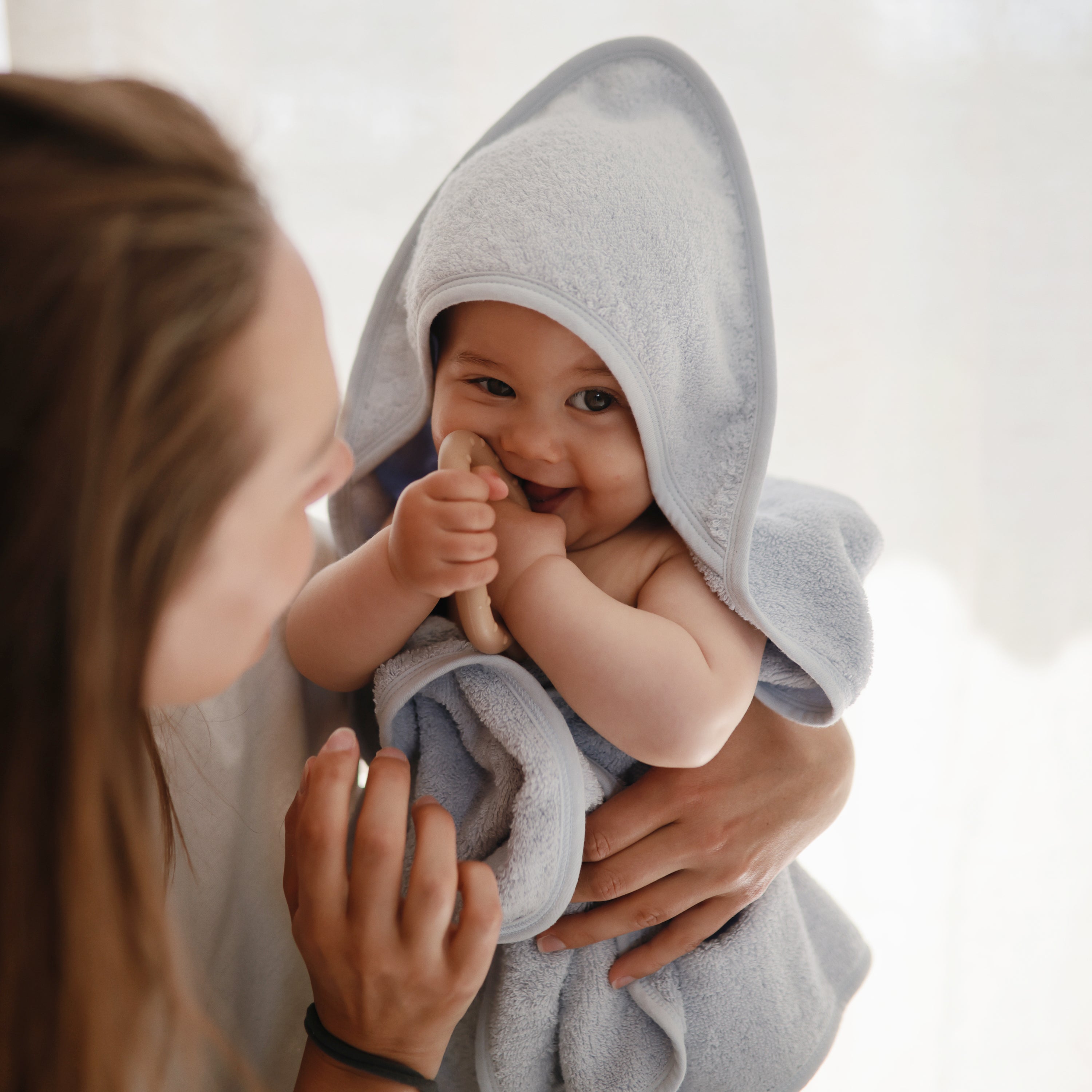 Organic Cotton Baby Hooded Towel Hooded Towel Mushie
