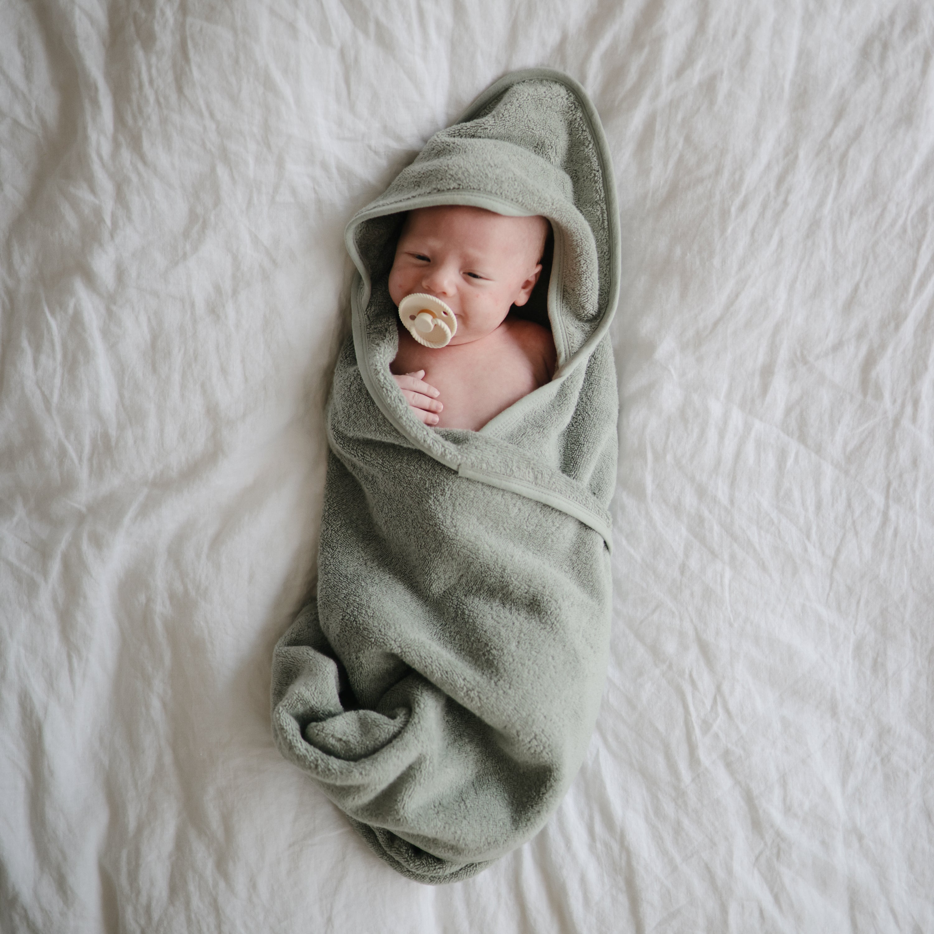 Organic Cotton Baby Hooded Towel Hooded Towel Mushie