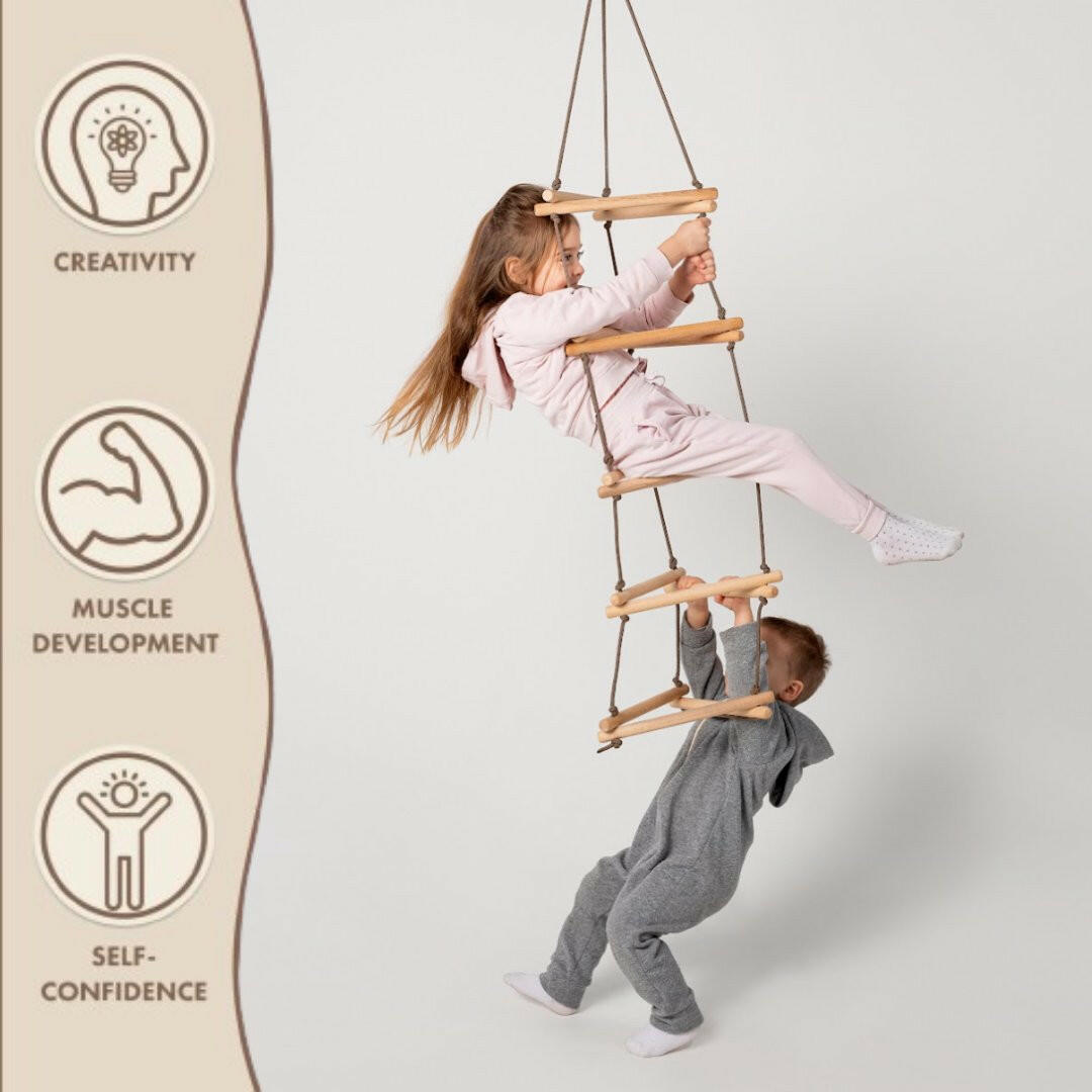 Triangle rope ladder for kids Single Swing Goodevas