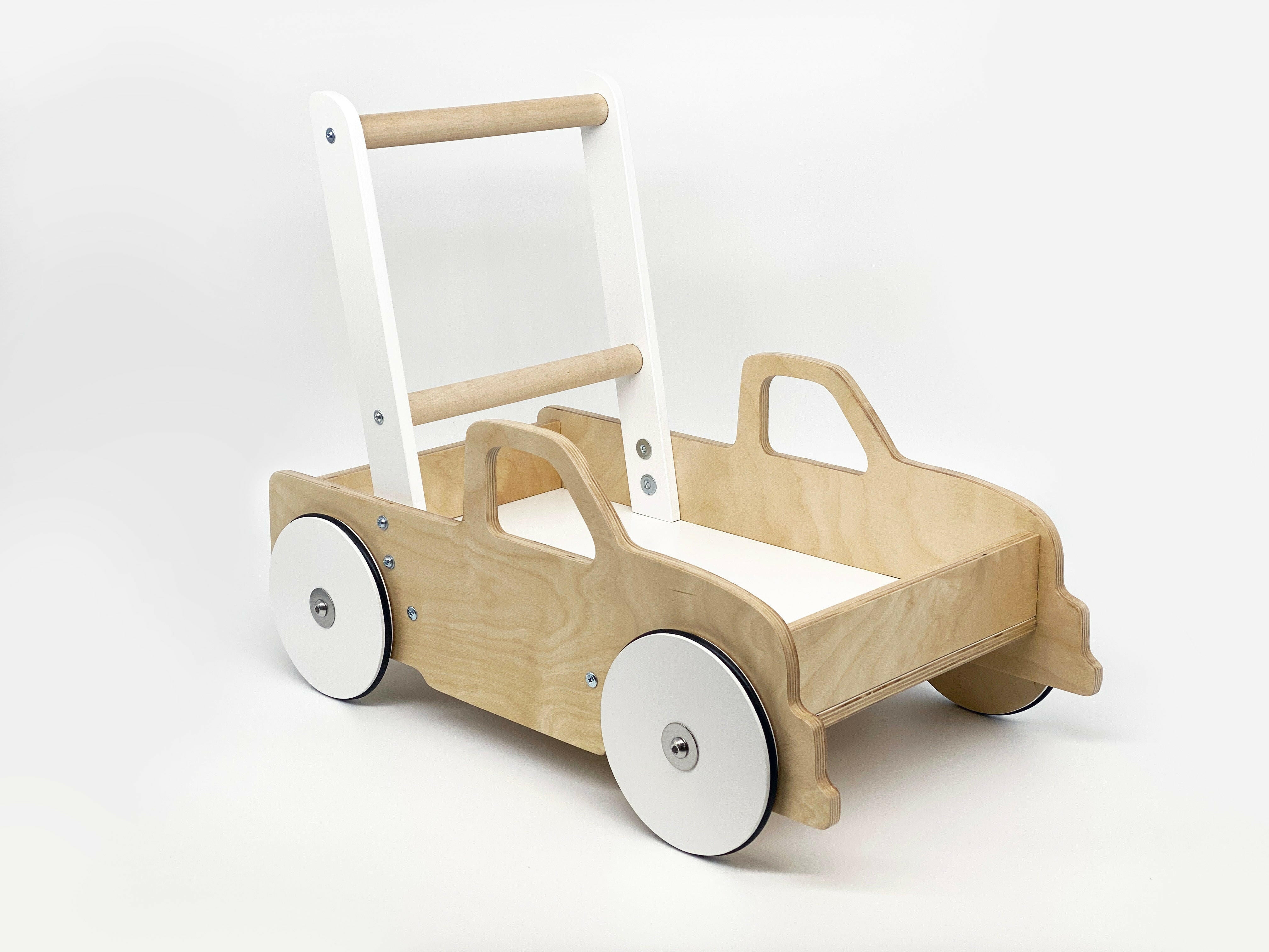 Luma Buggy: Natural Birch Truck Handcrafted Baby Wooden Push Walker Cart Push Walker Luma Goods Co.