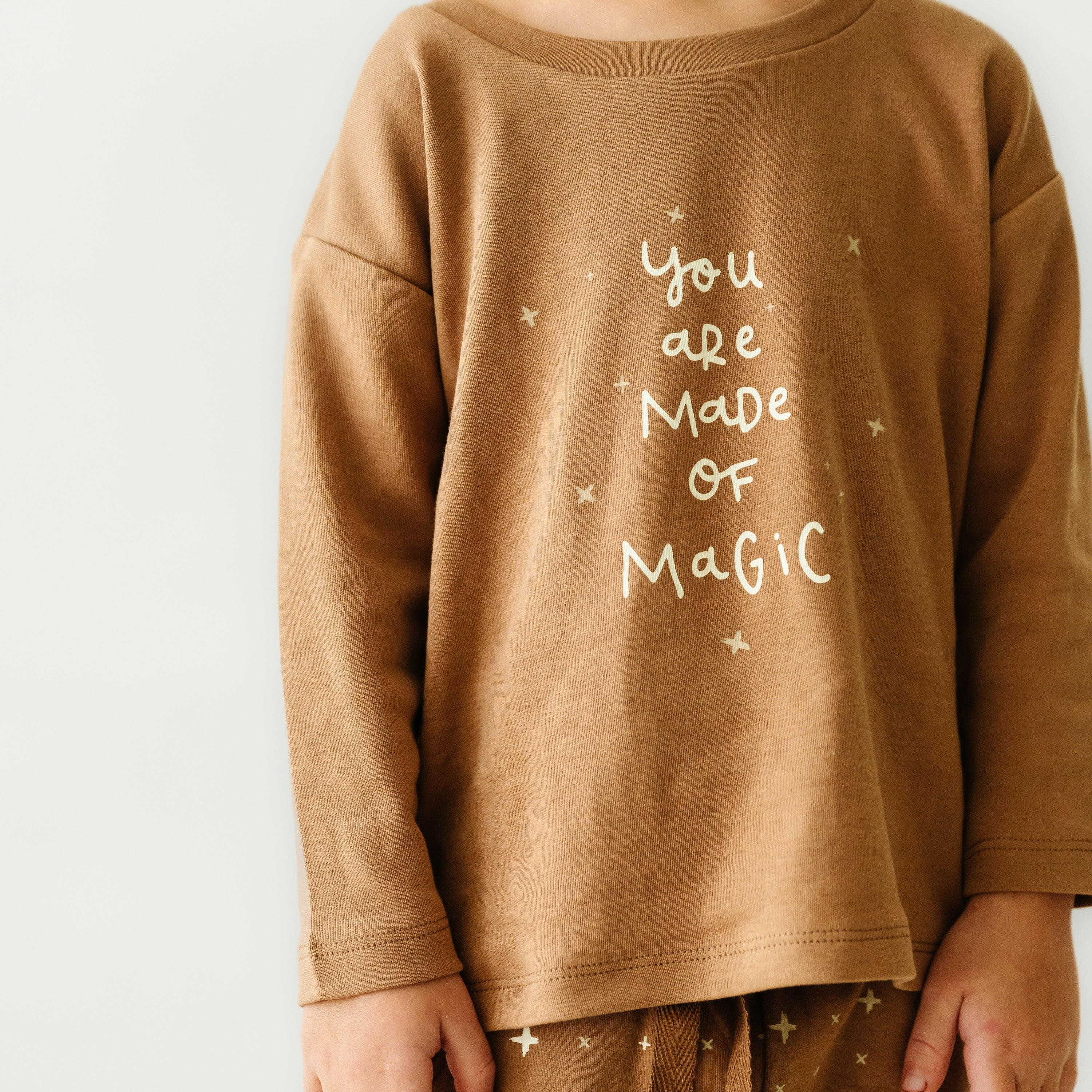 Organic Kids T-Shirt & Pant Set - Magic Tee & Pant Set Makemake Organics