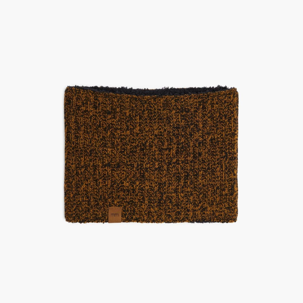 Tweed Neck Warmer - Melange Amber & Black - FINAL SALE