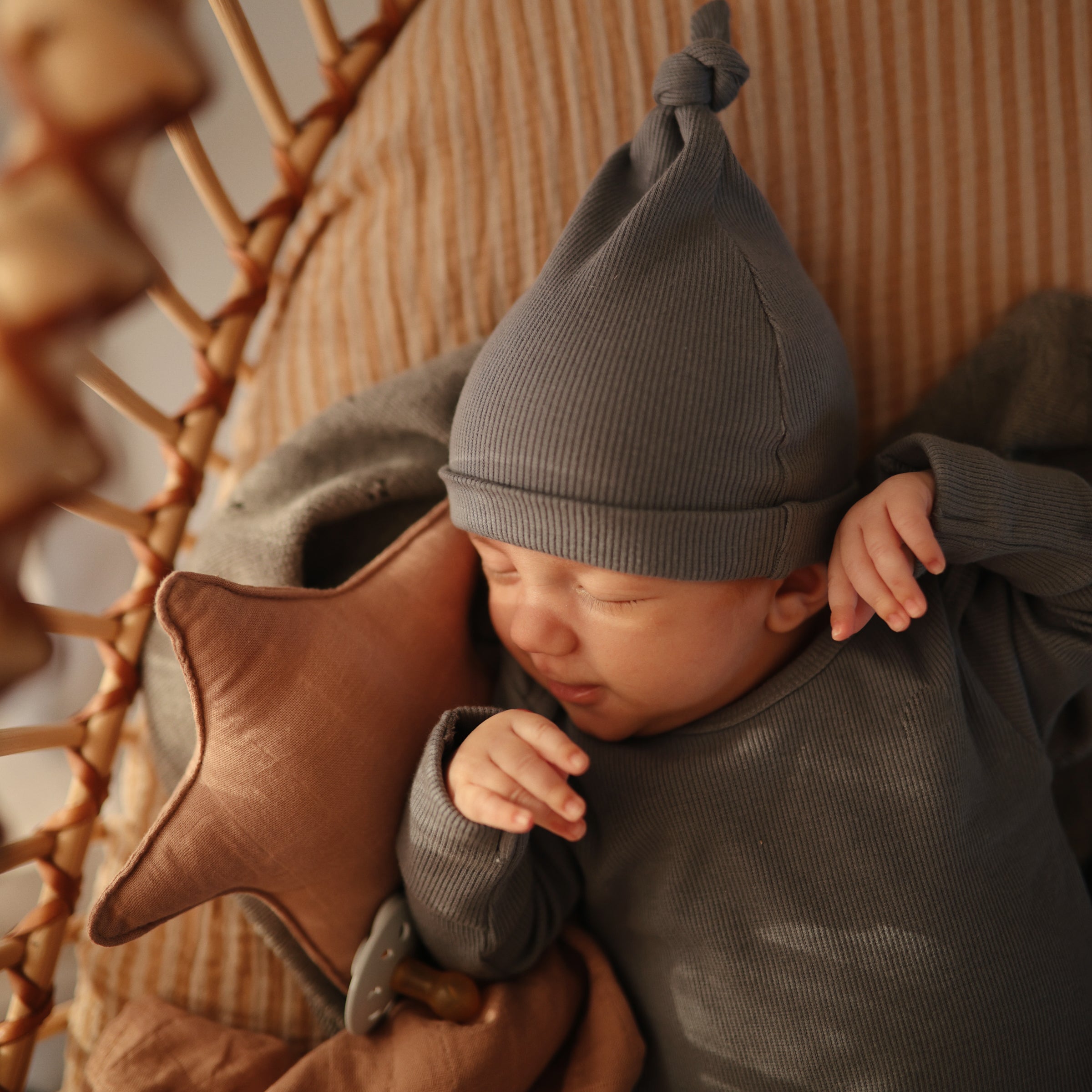 Ribbed Baby Beanie Baby Clothes Mushie