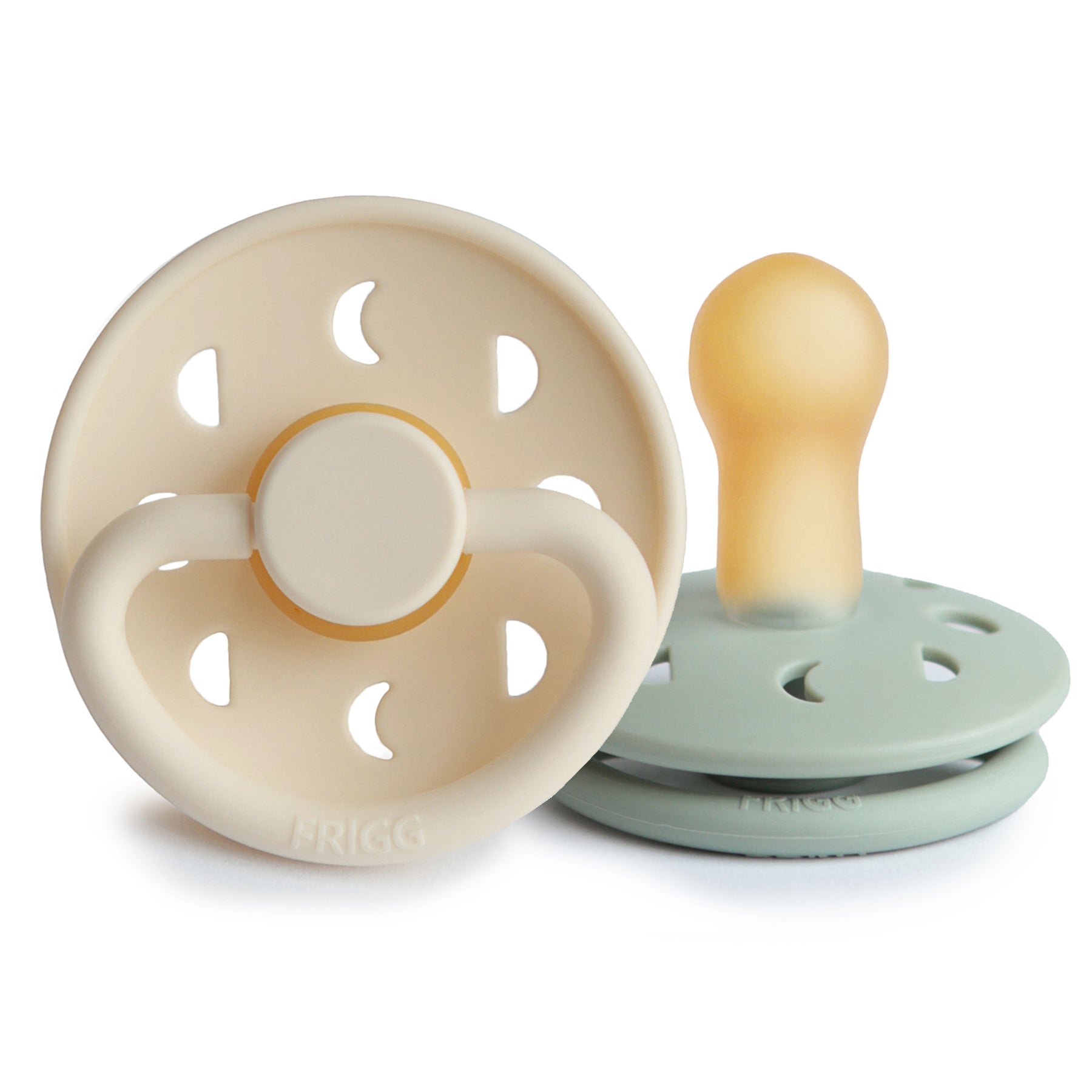 FRIGG Moon Natural Rubber Pacifier 2-Pack FRIGG PACIFIERS Mushie