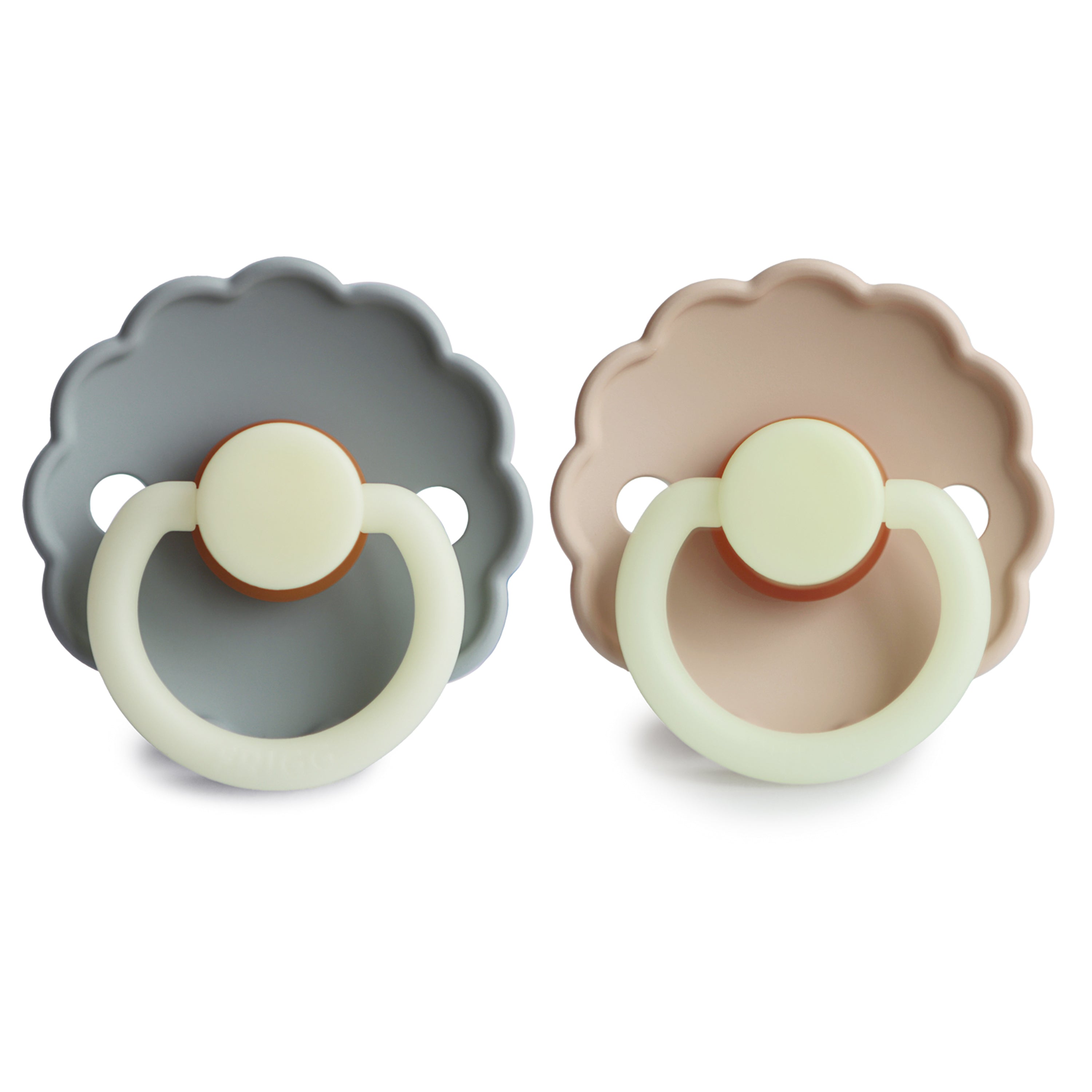 FRIGG Daisy Night Natural Rubber Pacifier 2-Pack FRIGG PACIFIERS Mushie