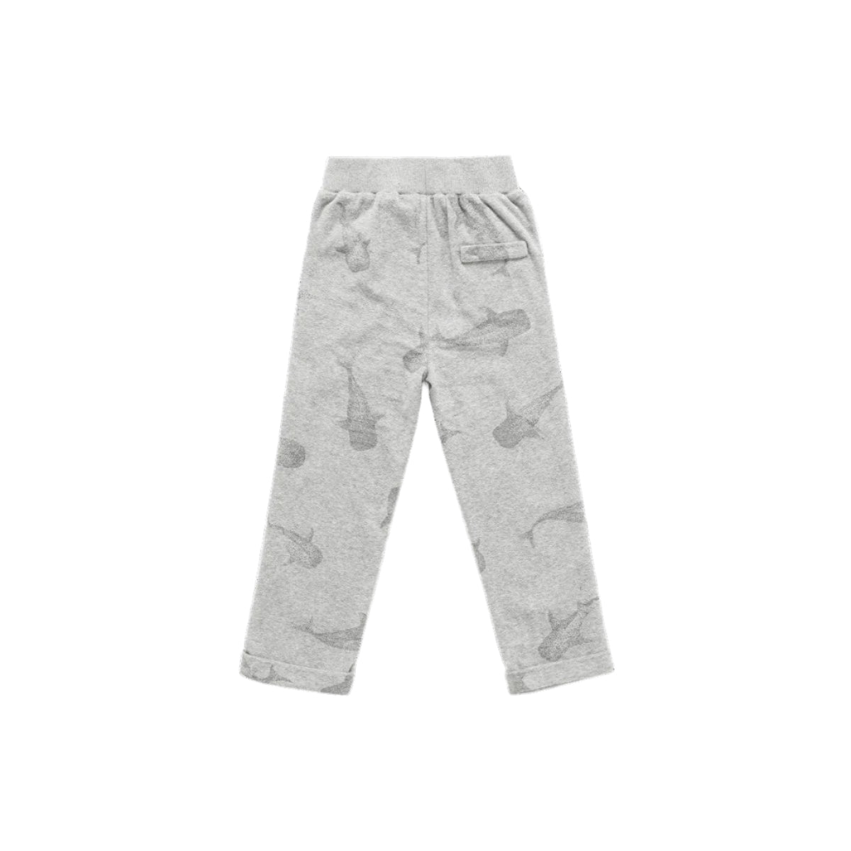 Terry Trousers - Heather Grey with Print