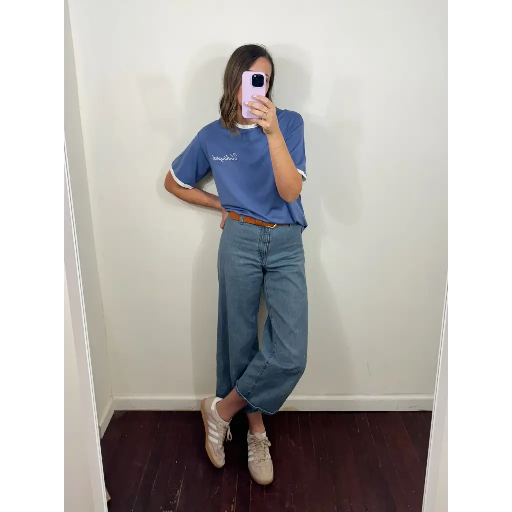 Unhinged Ringer Tee in Slightly-Oversized Womens Cut