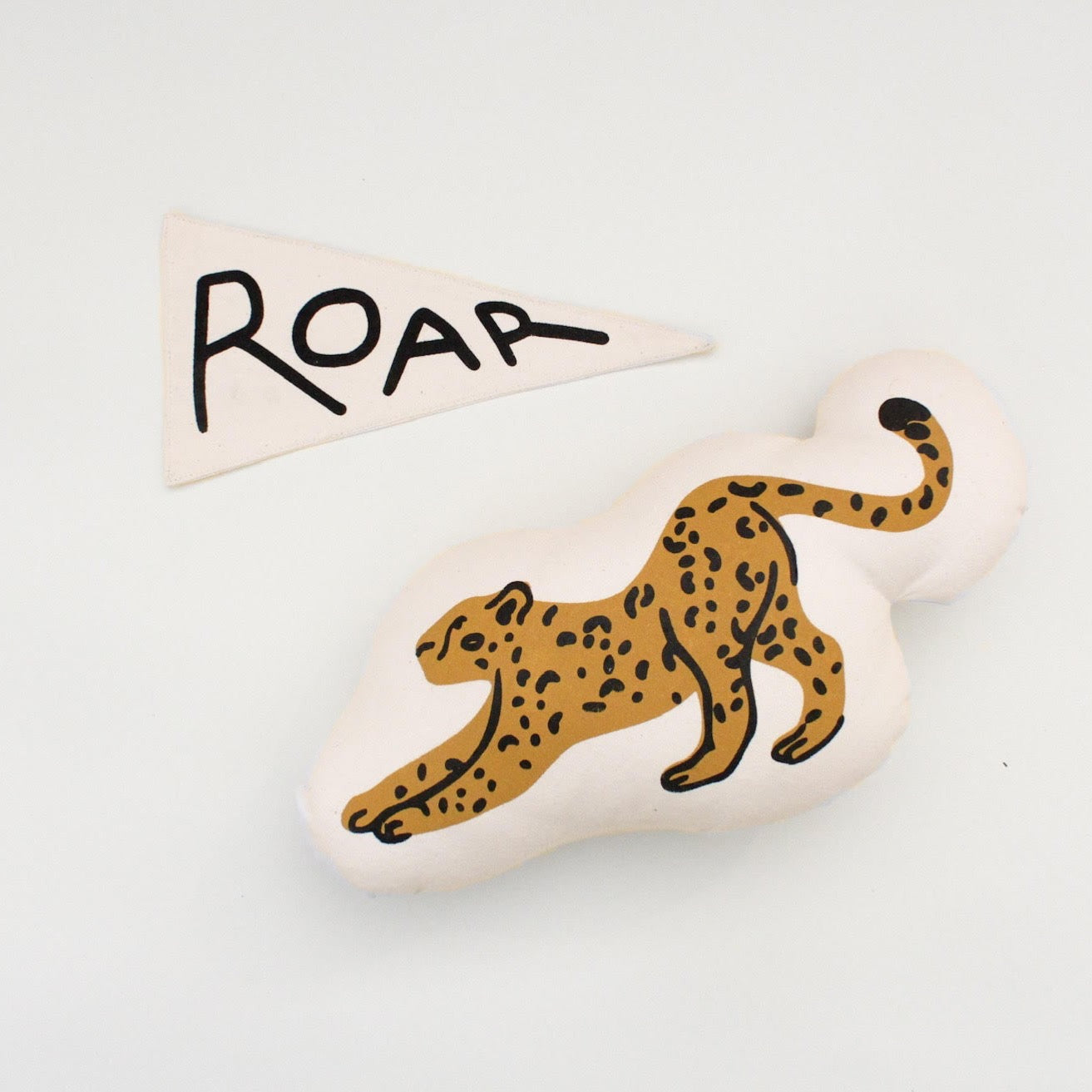 Cheetah Canvas Pillow | Handmade Accent Pillow