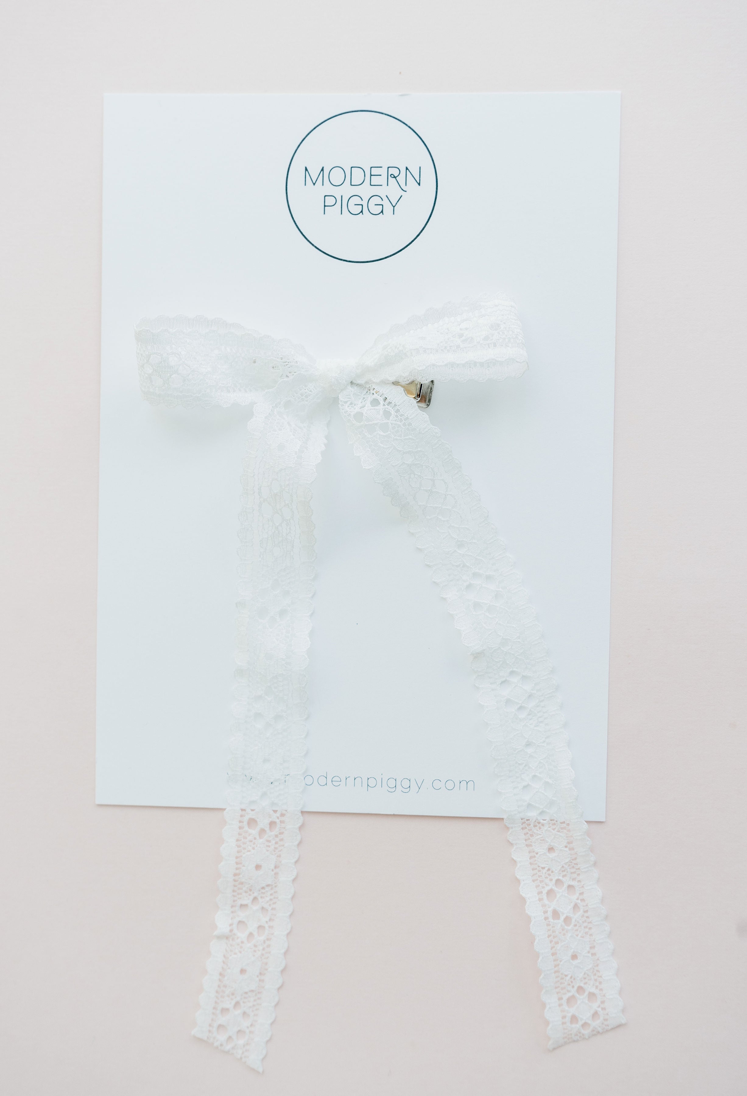 White Lace | Statement Ribbon Bow
