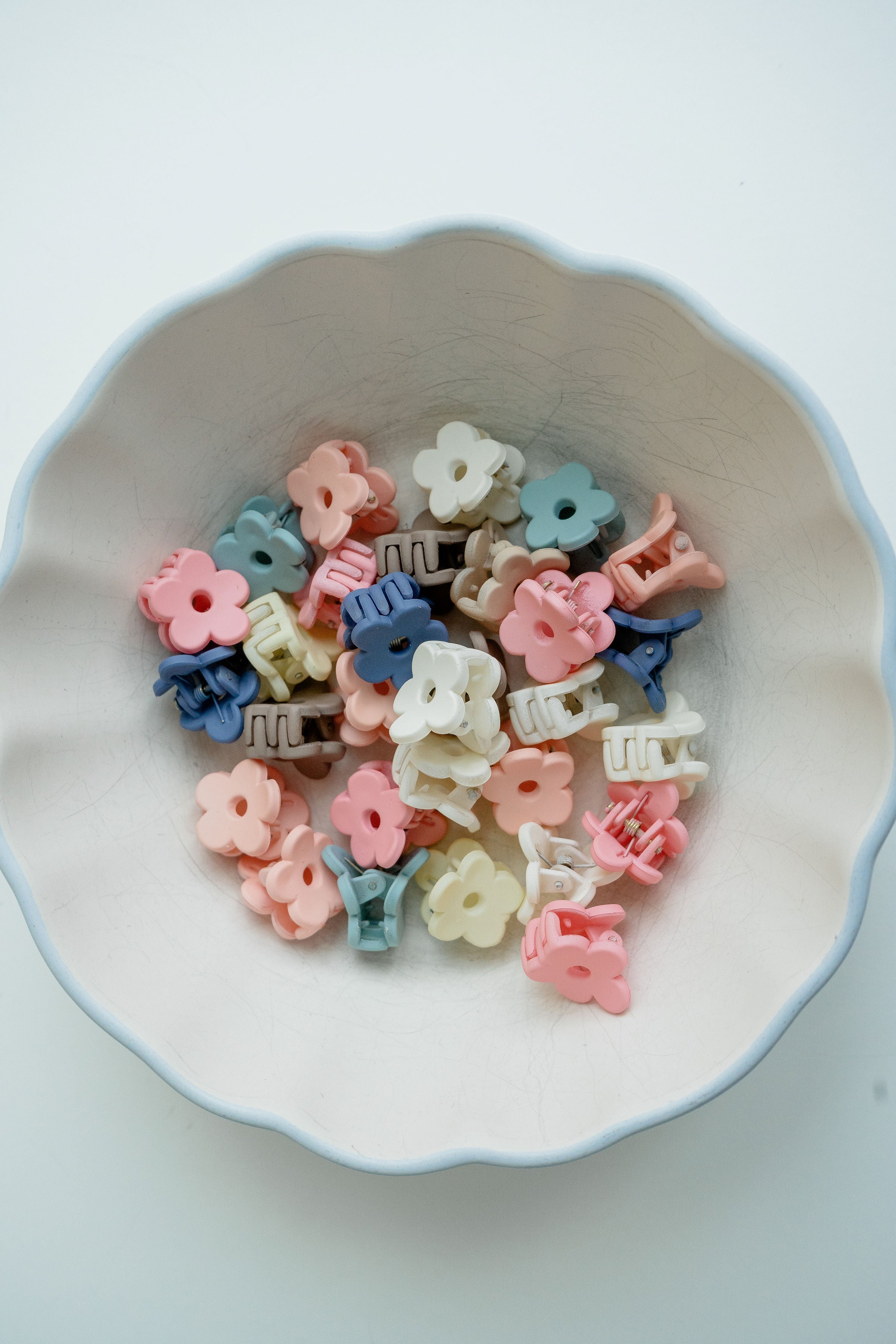 Peach | Micro Bloom Claw Clip Set