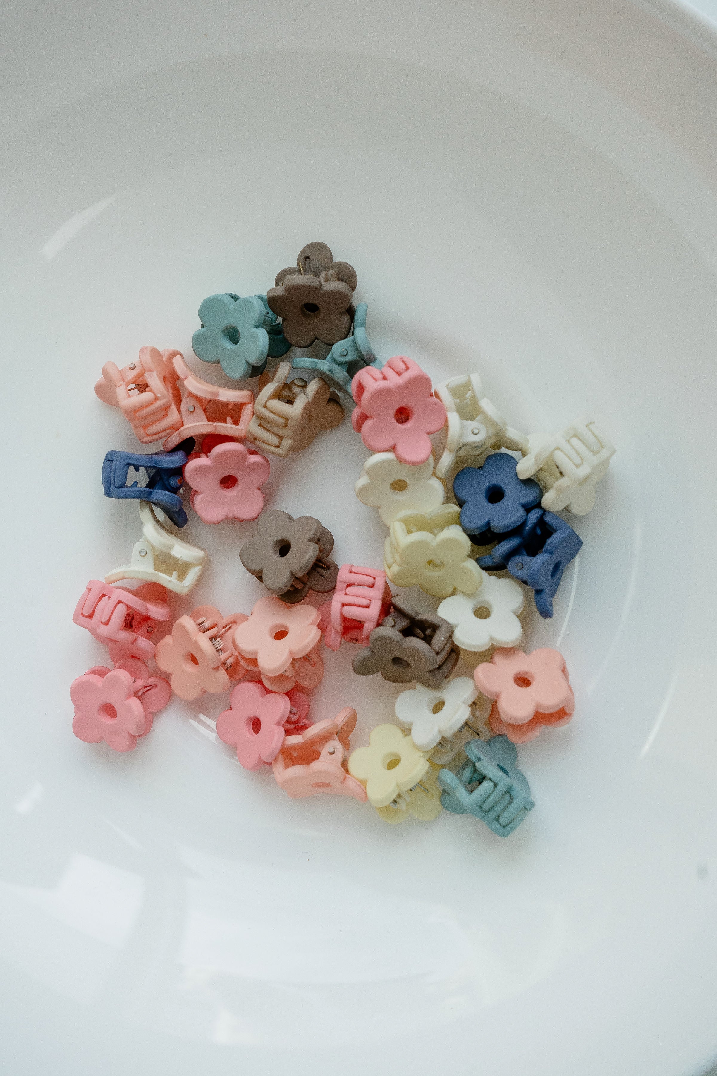 Marshmallow | Micro Bloom Claw Clip Set
