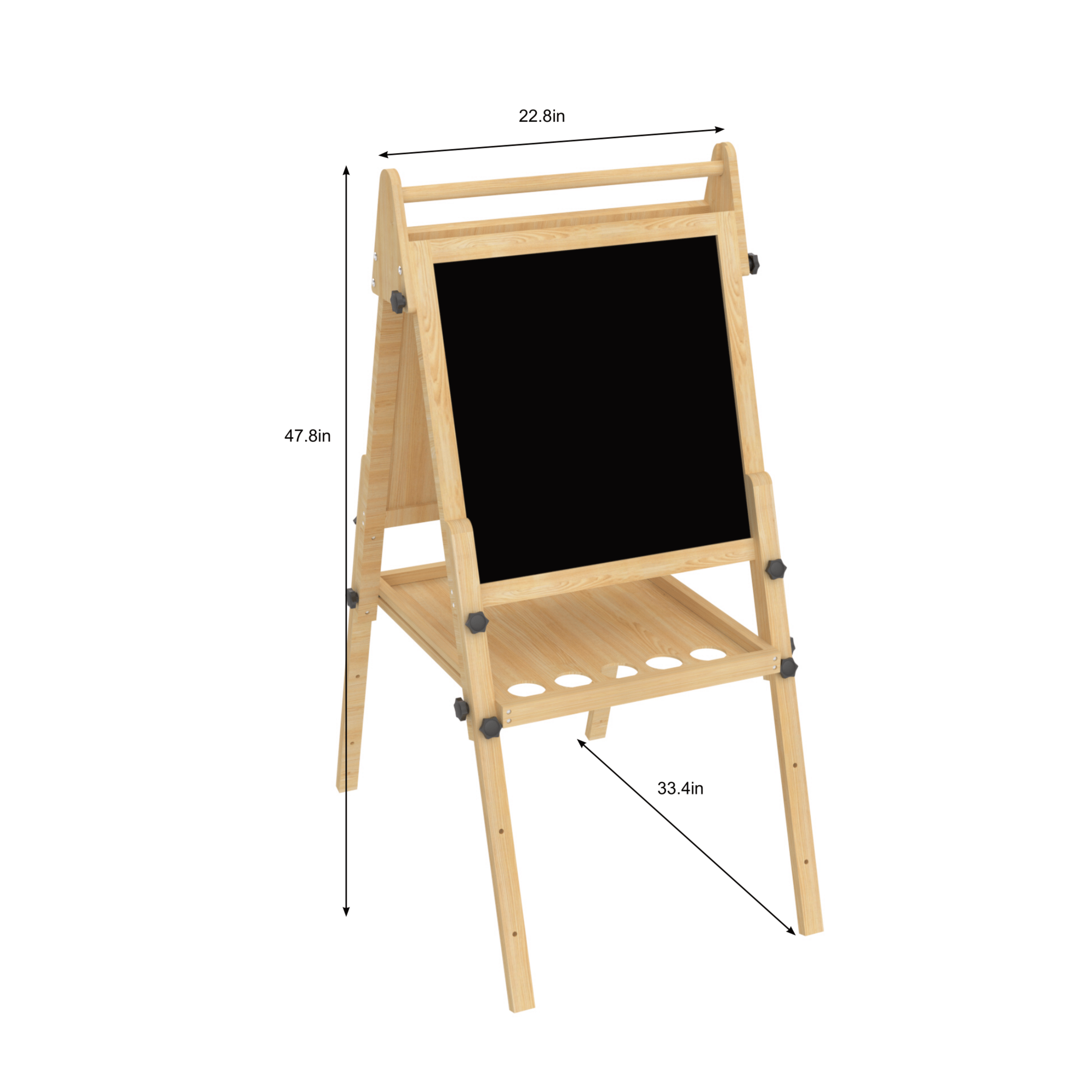 Foldable Kids Easel – 3 Adjustable Heights, Art Station for Drawing & Painting