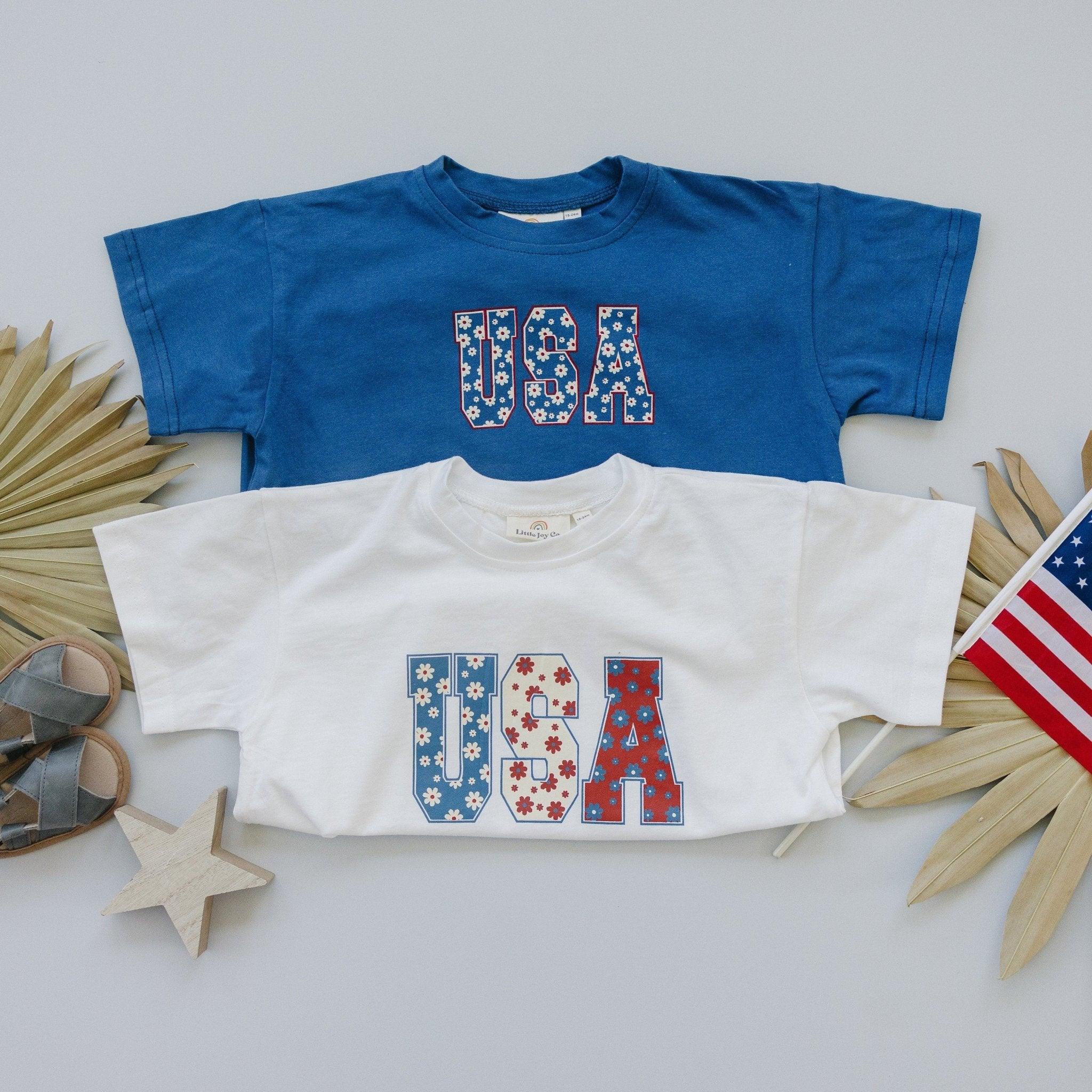 USA Daisy Oversized T-Shirt Romper