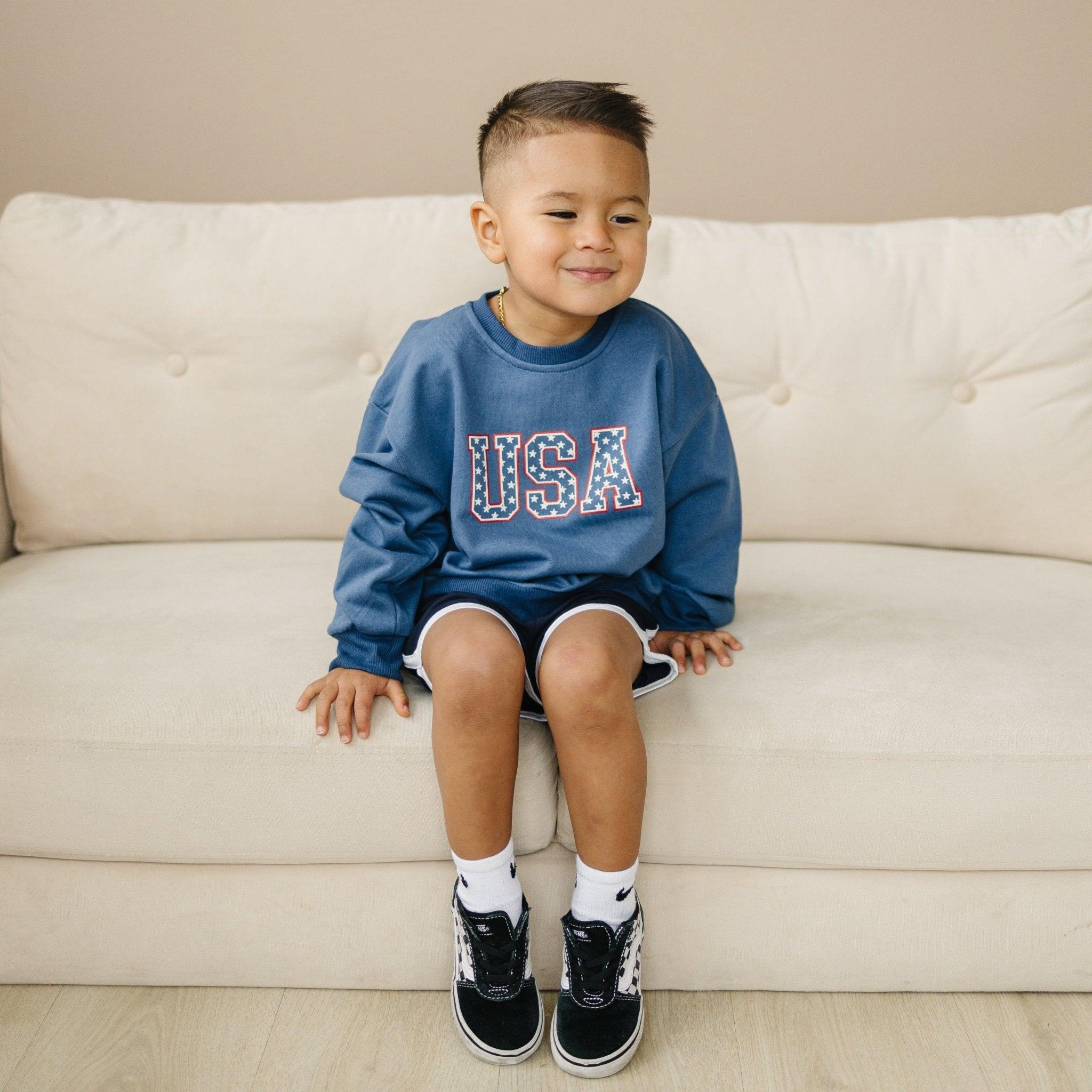 USA Stars Crewneck Sweatshirt